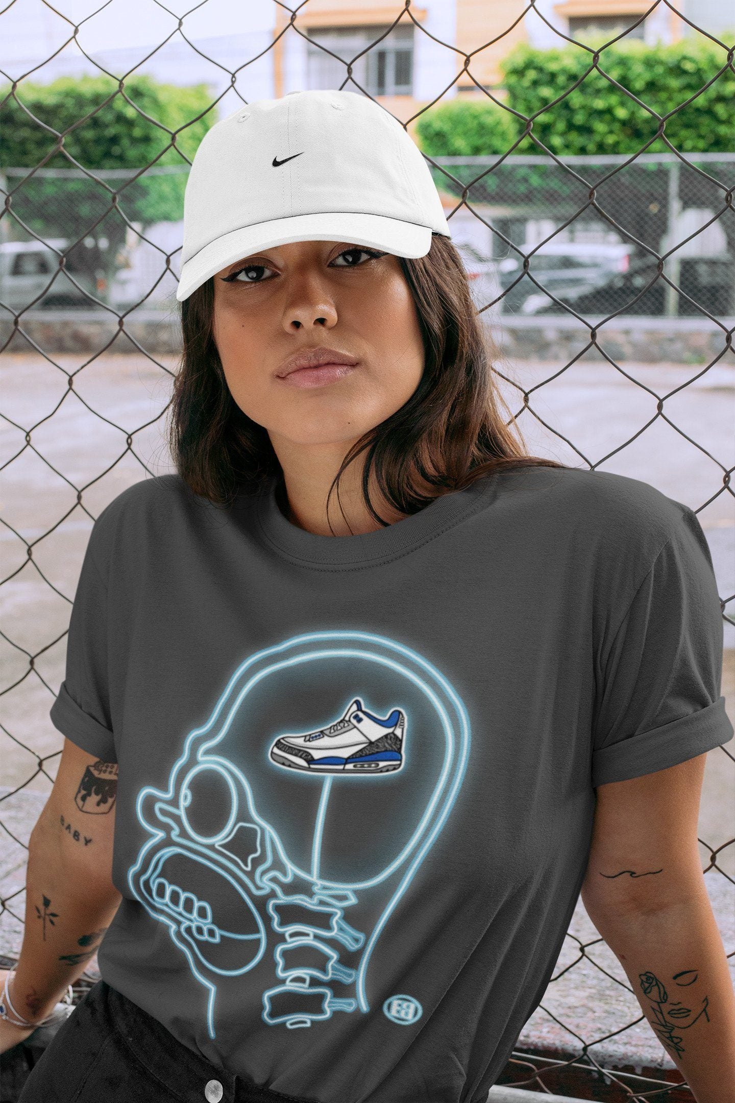 Jordan 3 Racer Blue Sneaker Tees Drip Gear Zone Sneakerhead Xray Sneaker Tees Jordan 3 Racer Blue Shirt Unisex Shirts