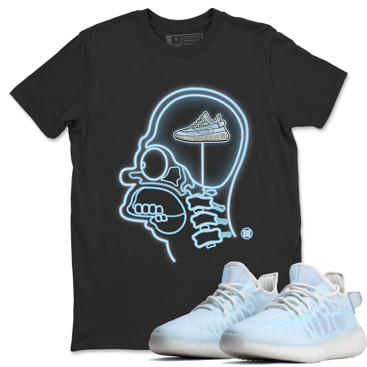Yeezy 350 Mono Ice Sneaker Tees Drip Gear Zone Sneakerhead Xray Sneaker Tees Yeezy 350 Mono Ice Shirt Unisex Shirts