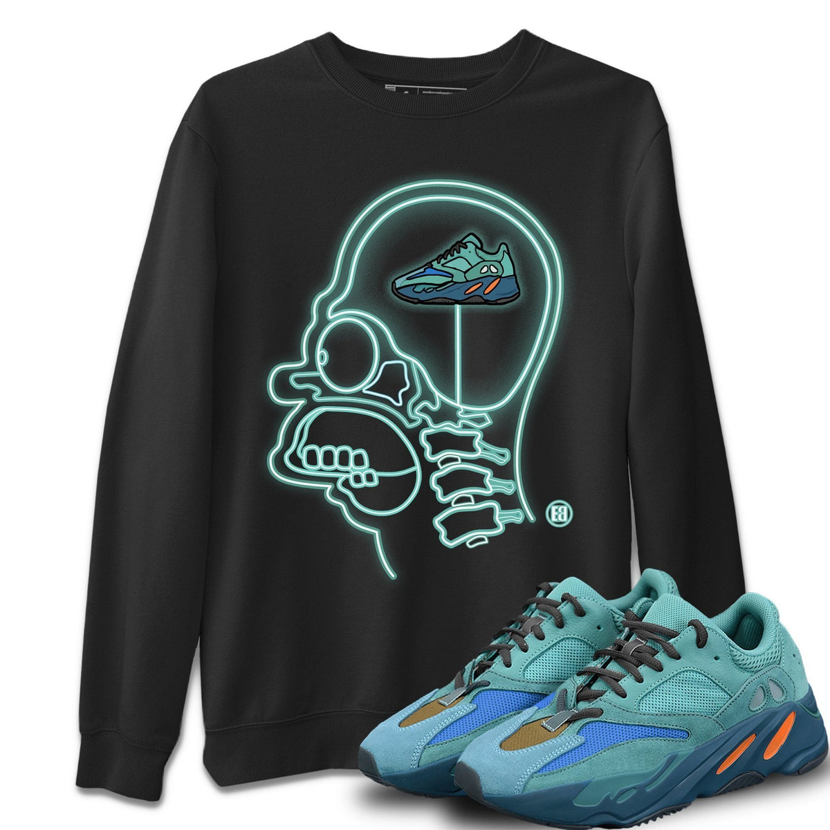 Yeezy 700 Faded Azure Sneaker Tees Drip Gear Zone Sneakerhead XRay Sneaker Tees Yeezy 700 Faded Azure Shirt Unisex Shirts