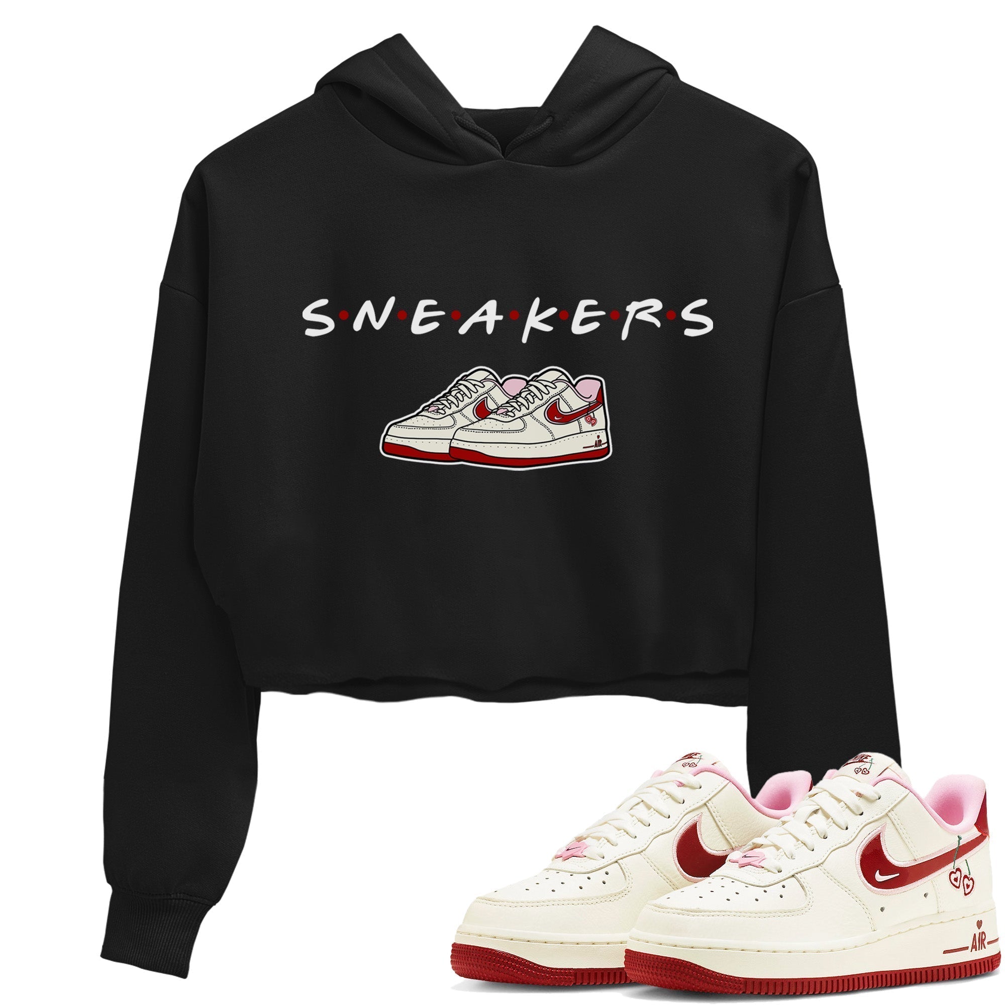Air Force 1 Valentines Day Sneaker Match Tees Sneakers Sneaker Tees Air Force 1 Valentines Day Jordan to match sneaker T-Shirt Women's Shirts
