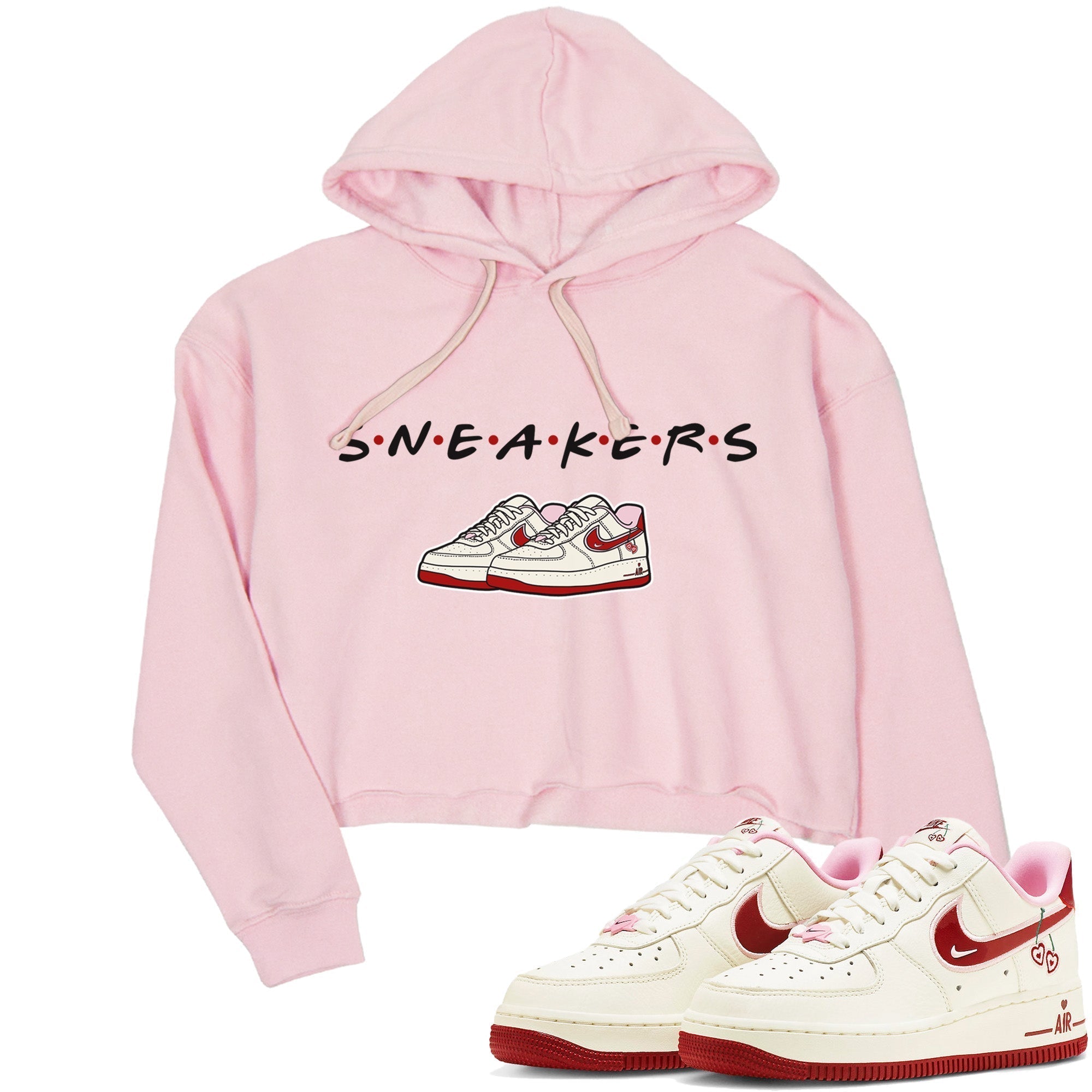 Air Force 1 Valentines Day Sneaker Match Tees Sneakers Sneaker Tees Air Force 1 Valentines Day Jordan to match sneaker T-Shirt Women's Shirts