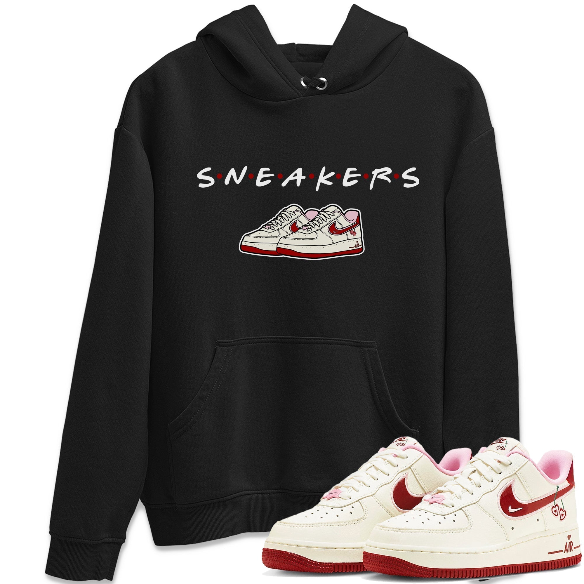 Air Force 1 Valentines Day Sneaker Match Tees Sneakers Sneaker Tees Air Force 1 Valentines Day Jordan to match sneaker T-Shirt Crew Neck Shirts