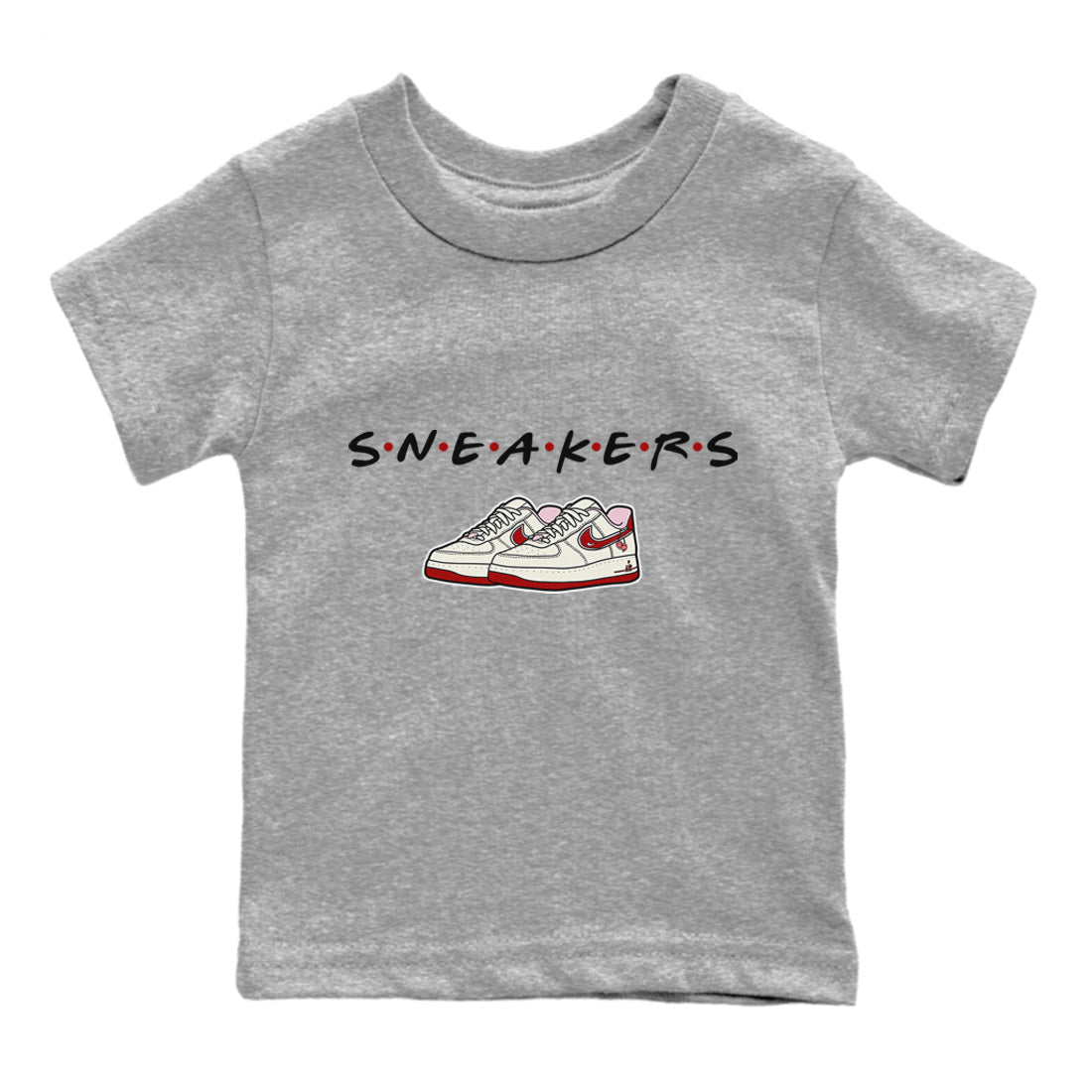 Air Force 1 Valentines Day Sneaker Match Tees Sneakers Sneaker Tees Air Force 1 Valentines Day Jordan to match sneaker T-Shirt Kids Shirts