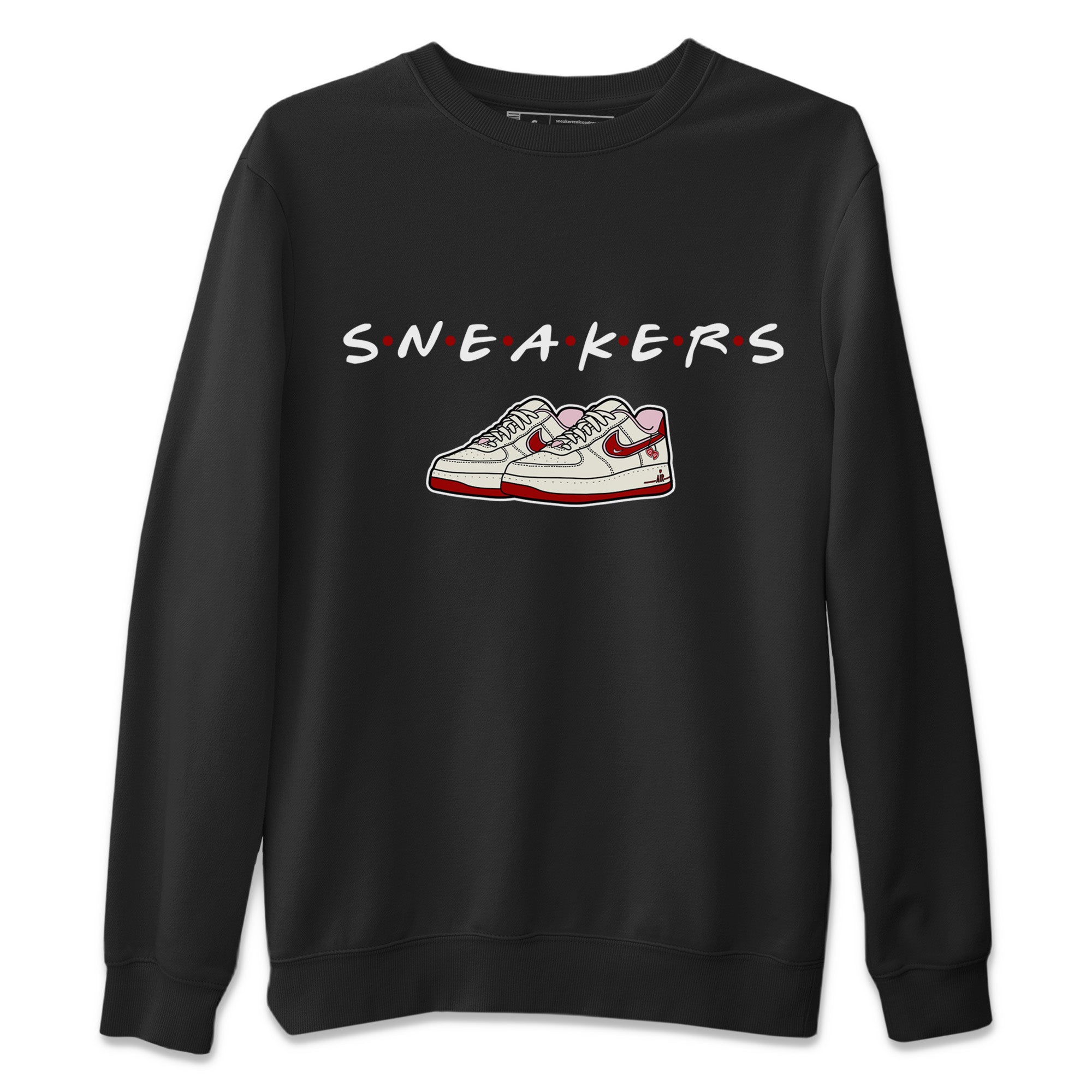 Air Force 1 Valentines Day Sneaker Match Tees Sneakers Sneaker Tees Air Force 1 Valentines Day Jordan to match sneaker T-Shirt Crew Neck Shirts
