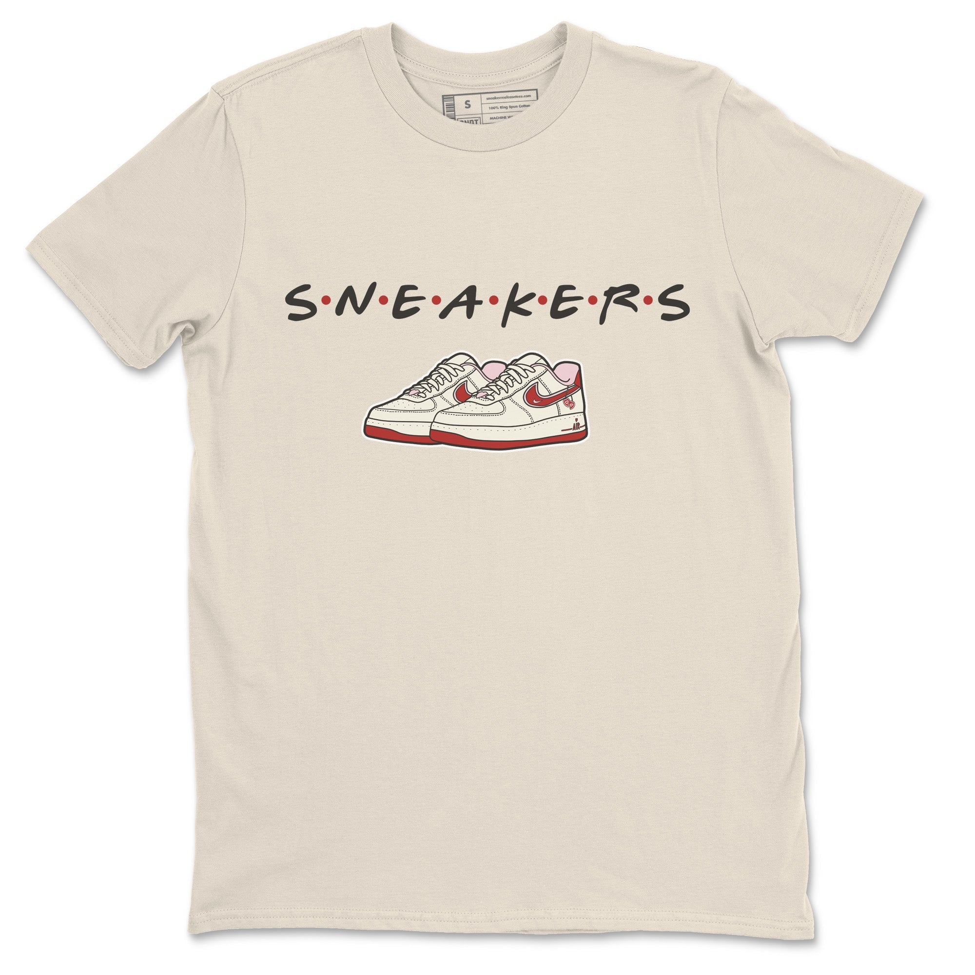 Air Force 1 Valentines Day Sneaker Match Tees Sneakers Sneaker Tees Air Force 1 Valentines Day Jordan to match sneaker T-Shirt Crew Neck Shirts