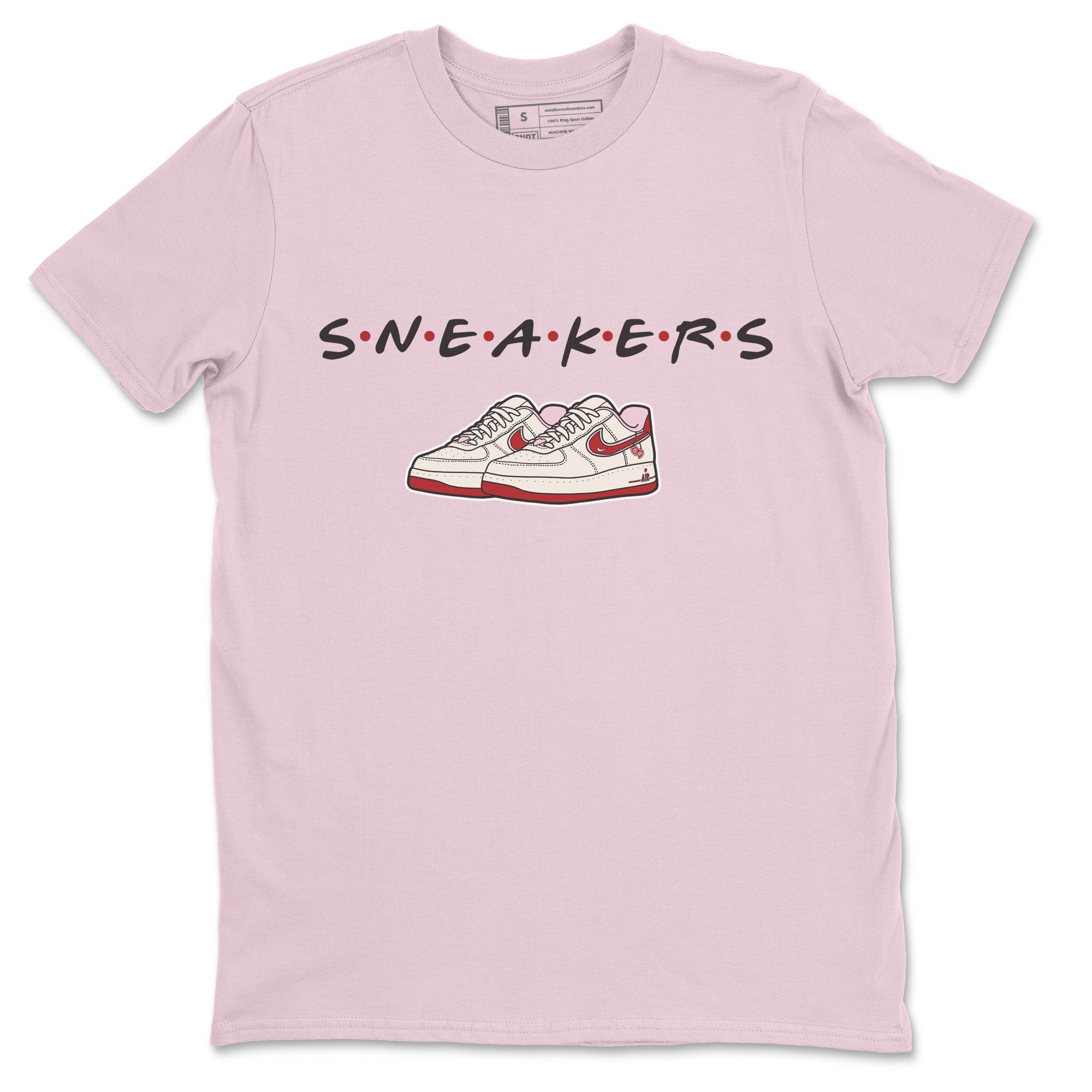 Air Force 1 Valentines Day Sneaker Match Tees Sneakers Sneaker Tees Air Force 1 Valentines Day Jordan to match sneaker T-Shirt Crew Neck Shirts