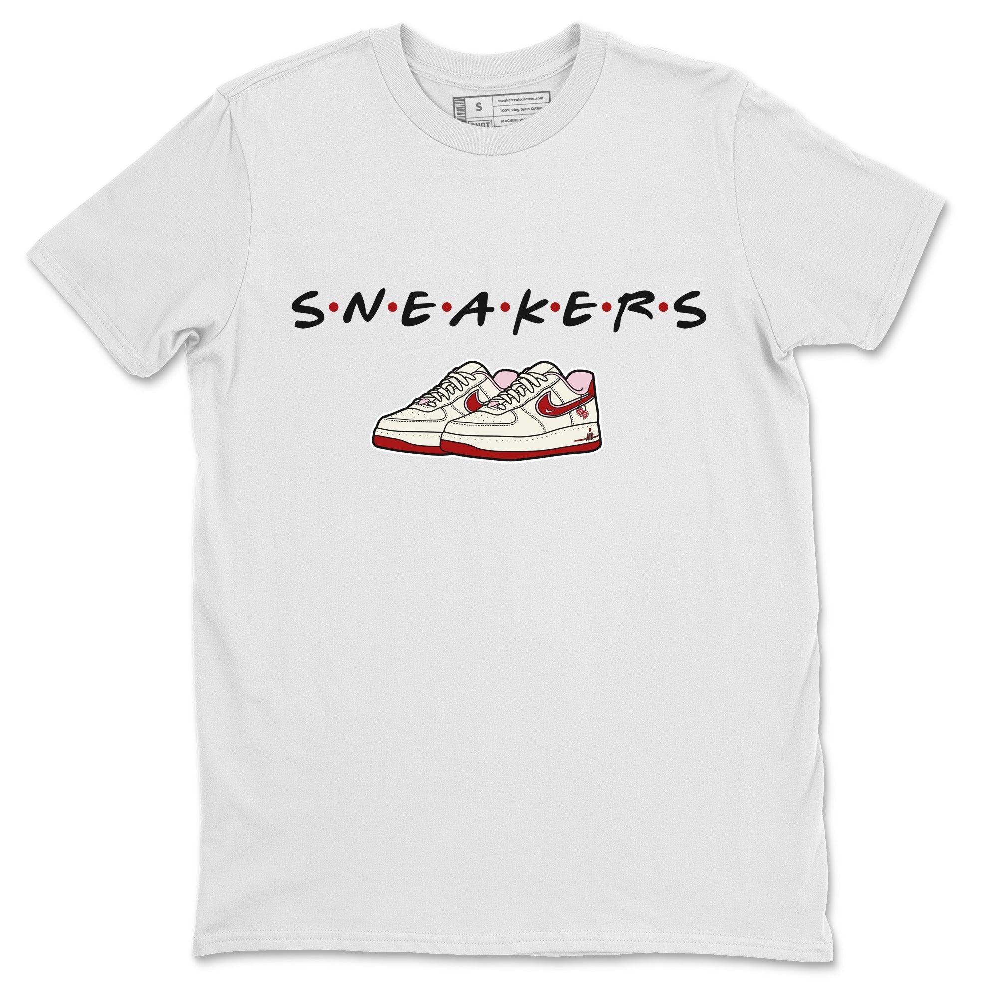 Air Force 1 Valentines Day Sneaker Match Tees Sneakers Sneaker Tees Air Force 1 Valentines Day Jordan to match sneaker T-Shirt Crew Neck Shirts