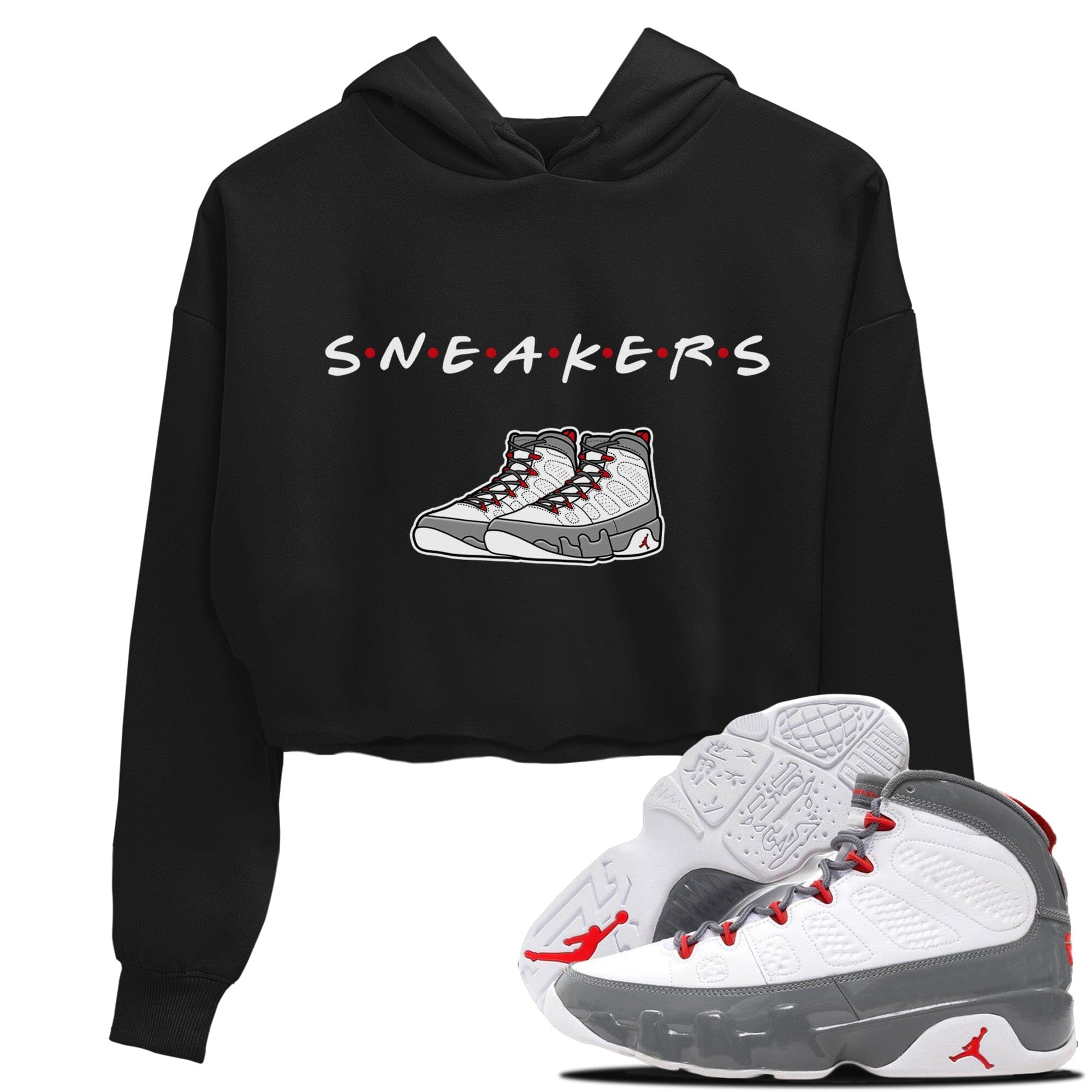 Jordan 9 Fire Red Shirt To Match Jordans Sneakers Sneaker Tees Jordan 9 Fire Red Drip Gear Zone Sneaker Matching Clothing Women's Shirts