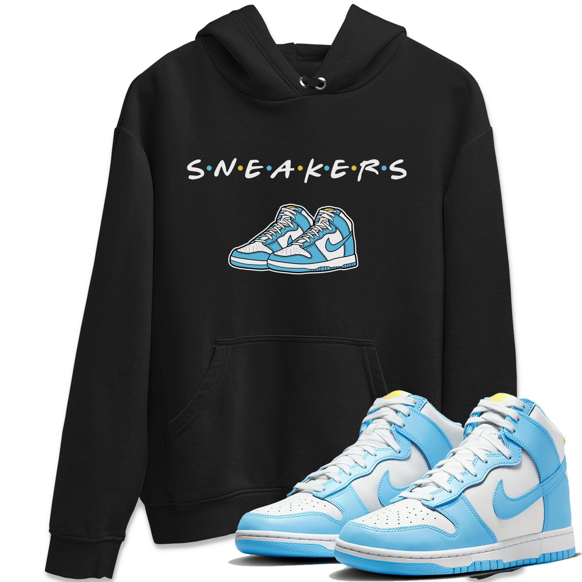 Dunk Blue Chill Sneaker Match Tees Sneakers Sneaker Tees Dunk Blue Chill Jordan to match sneaker T-Shirt Crew Neck Shirts