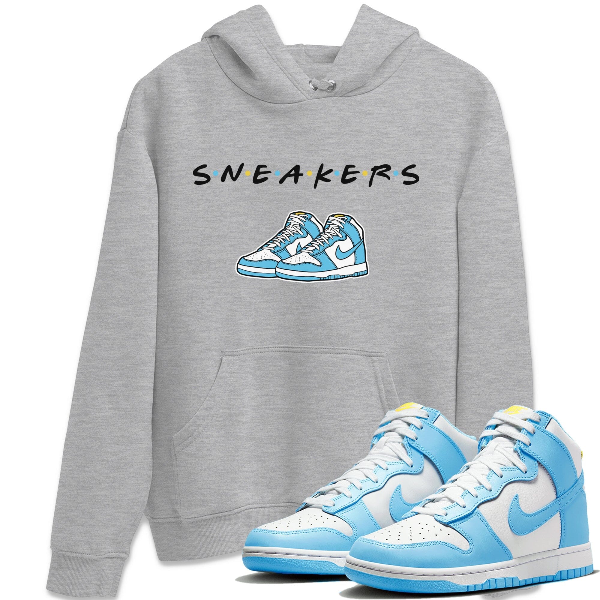 Dunk Blue Chill Sneaker Match Tees Sneakers Sneaker Tees Dunk Blue Chill Jordan to match sneaker T-Shirt Crew Neck Shirts