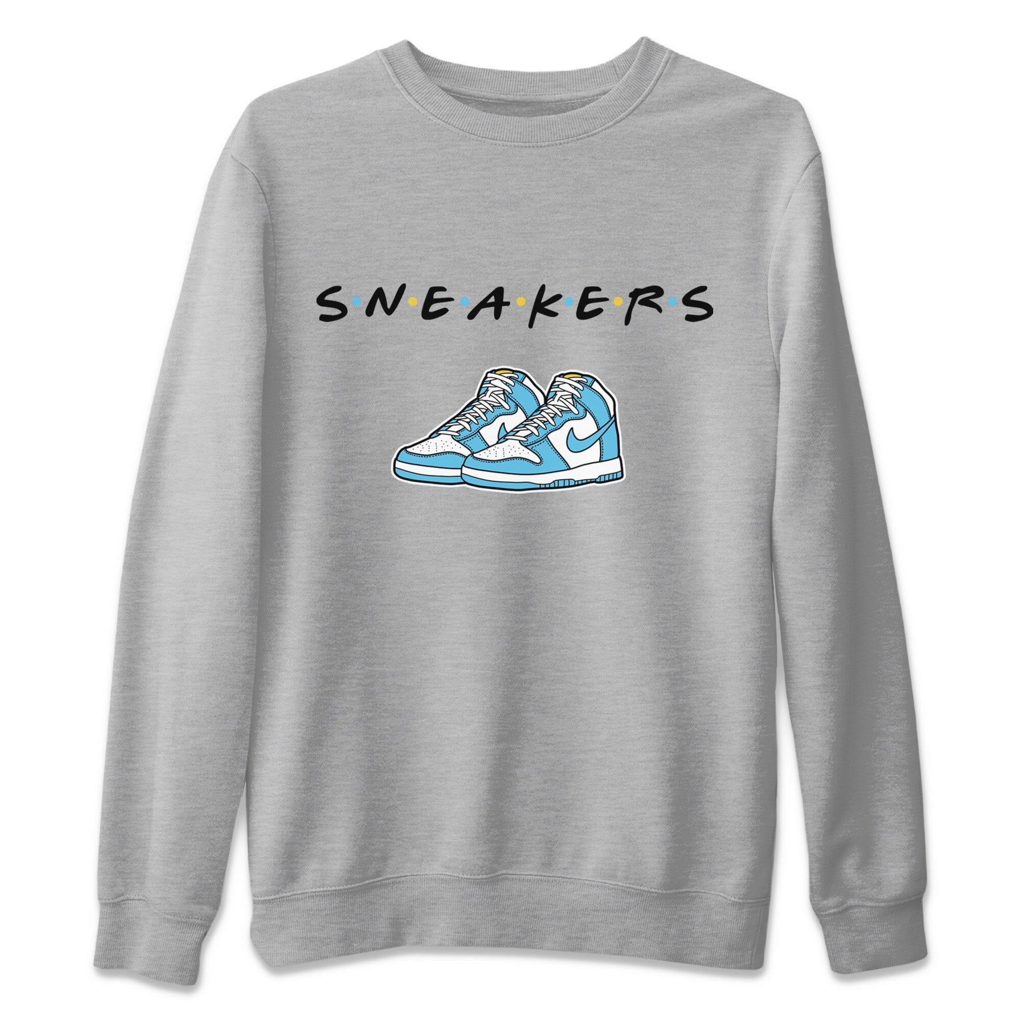 Dunk Blue Chill Sneaker Match Tees Sneakers Sneaker Tees Dunk Blue Chill Jordan to match sneaker T-Shirt Crew Neck Shirts