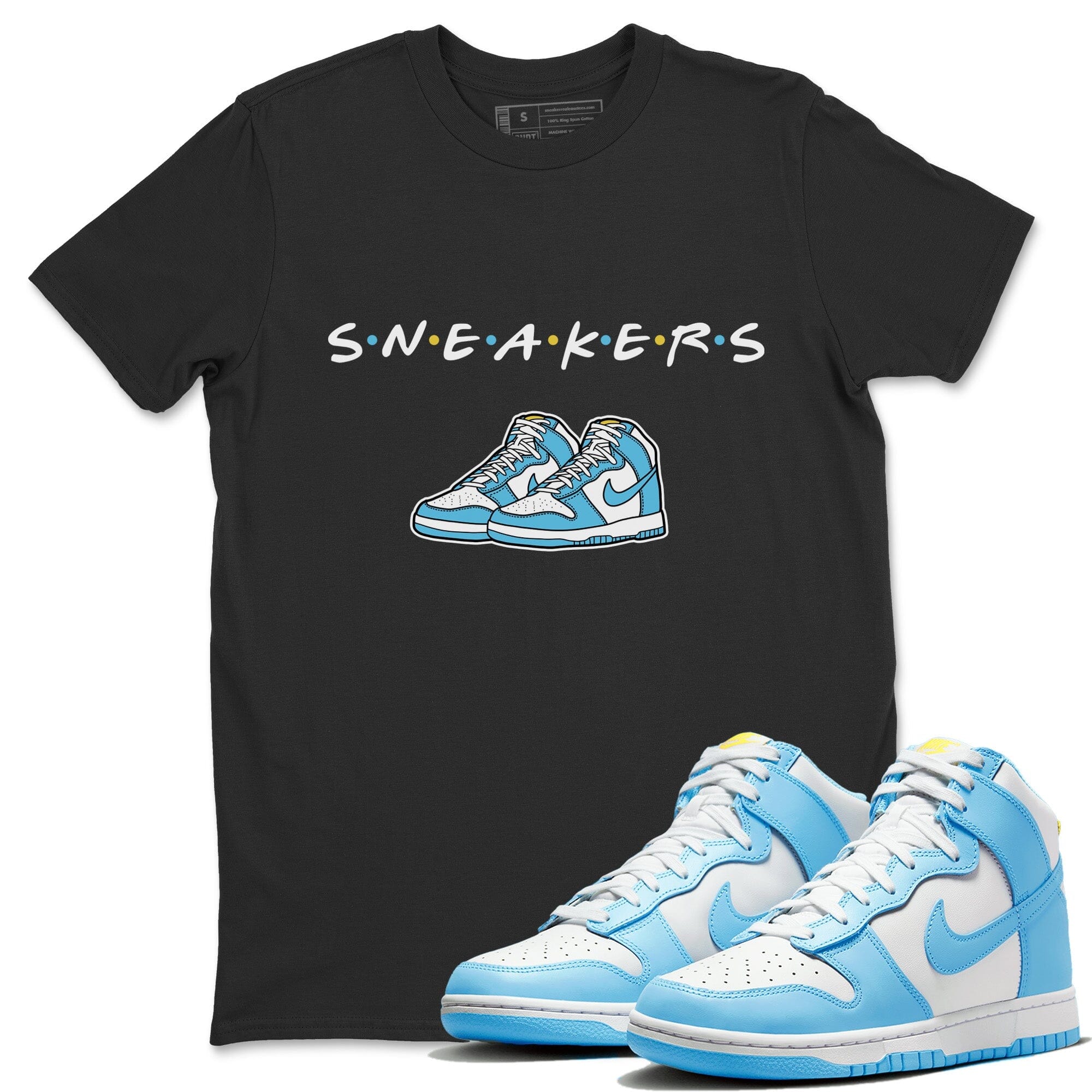 Dunk Blue Chill Sneaker Match Tees Sneakers Sneaker Tees Dunk Blue Chill Jordan to match sneaker T-Shirt Crew Neck Shirts