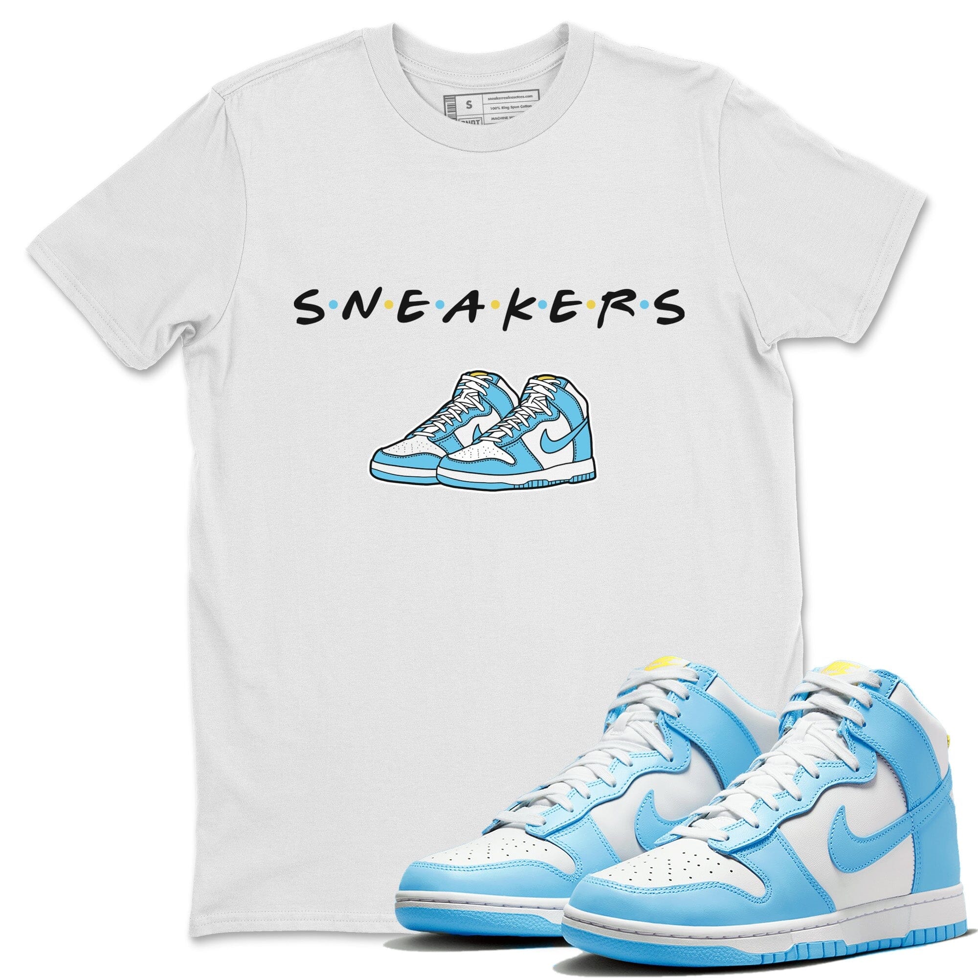Dunk Blue Chill Sneaker Match Tees Sneakers Sneaker Tees Dunk Blue Chill Jordan to match sneaker T-Shirt Crew Neck Shirts