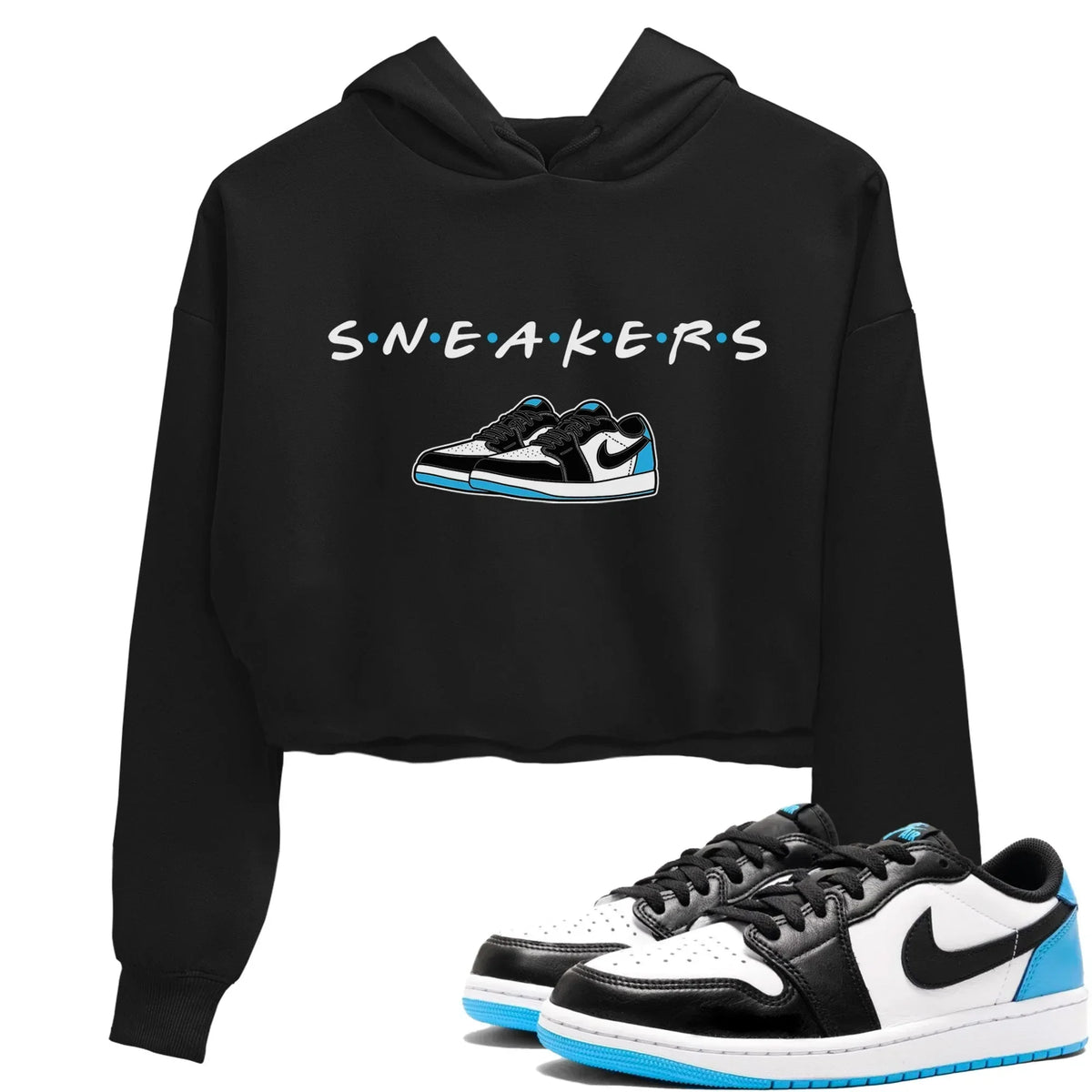 Jordan 1 Powder Blue Sneaker Matching T-Shirt Sneakers Sneaker Tees Jordan 1 Powder Blue Sneaker Release Tees Women's Shirts