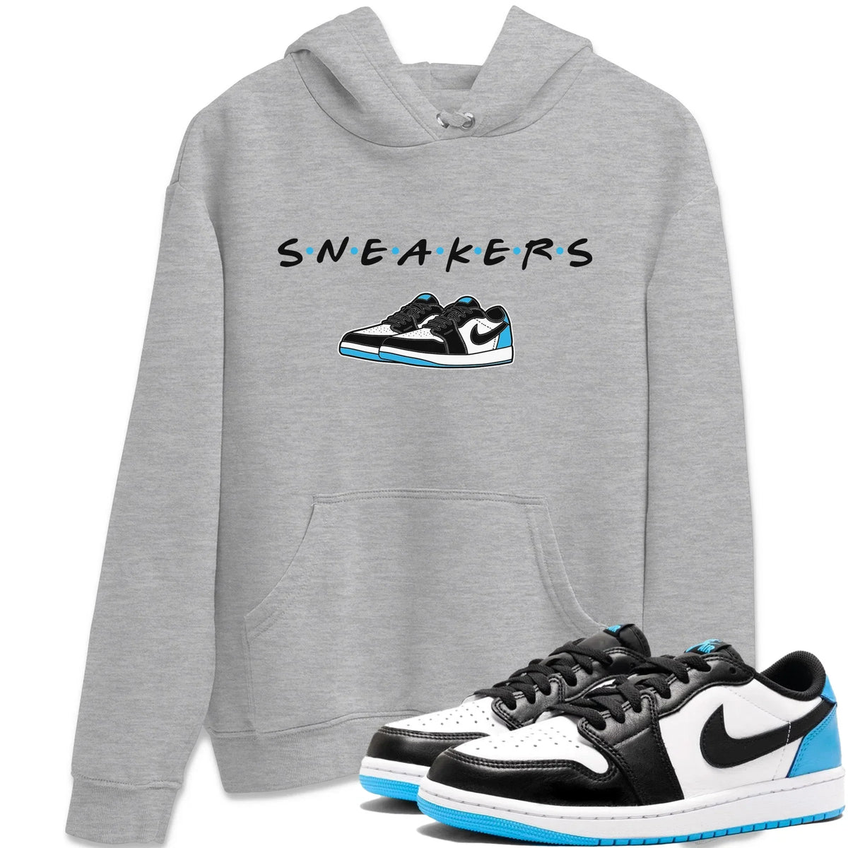 Jordan 1 Powder Blue Sneaker Matching T-Shirt Sneakers Sneaker Tees Jordan 1 Powder Blue Sneaker Release Tees Crew Neck Tees