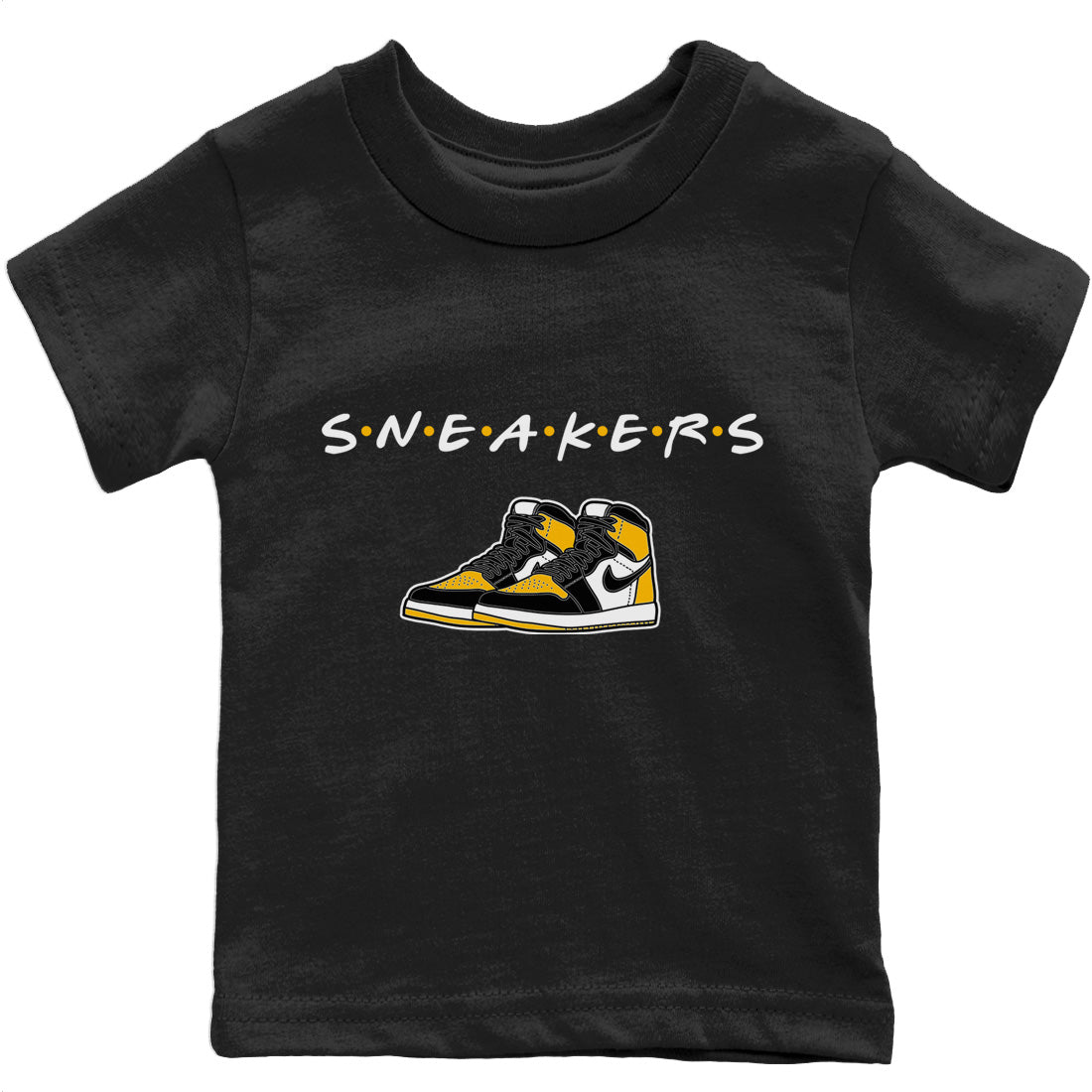 Jordan 1 Taxi Sneaker Matching T-Shirt Sneakers Sneaker Tees Jordan 1 Taxi Sneaker Release Tees Kids Shirts