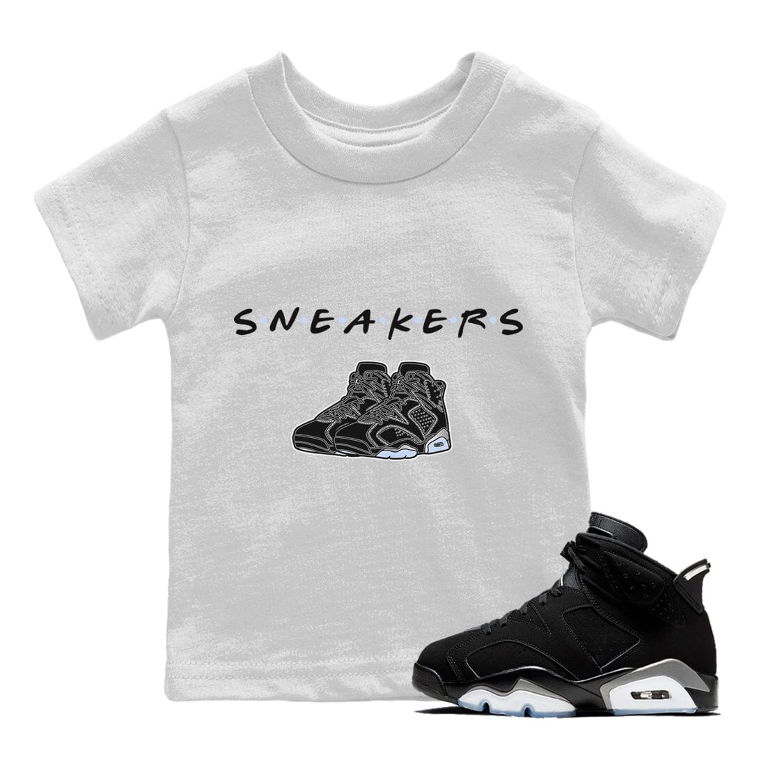 Jordan 6 Chrome Sneaker Matching T-Shirt Sneakers Sneaker Tees Jordan 6 Chrome Sneaker Release Tees Kids Shirts