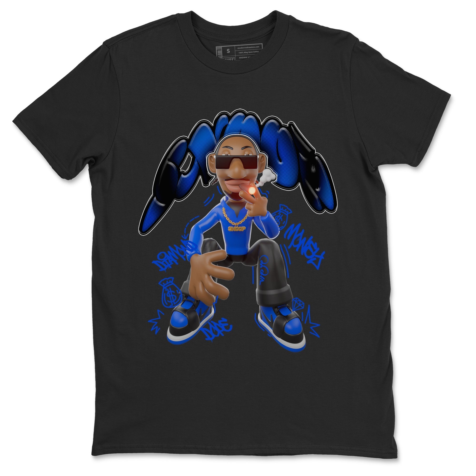 Air Jordan 1 Royal Reimagined shirt to match jordans Snoop sneaker tees AJ1 OG HIGH Royal Reimagined Drip Gear Zone Unisex Sneaker Tees and Sneaker Match T-Shirt Black 2 T-Shirt