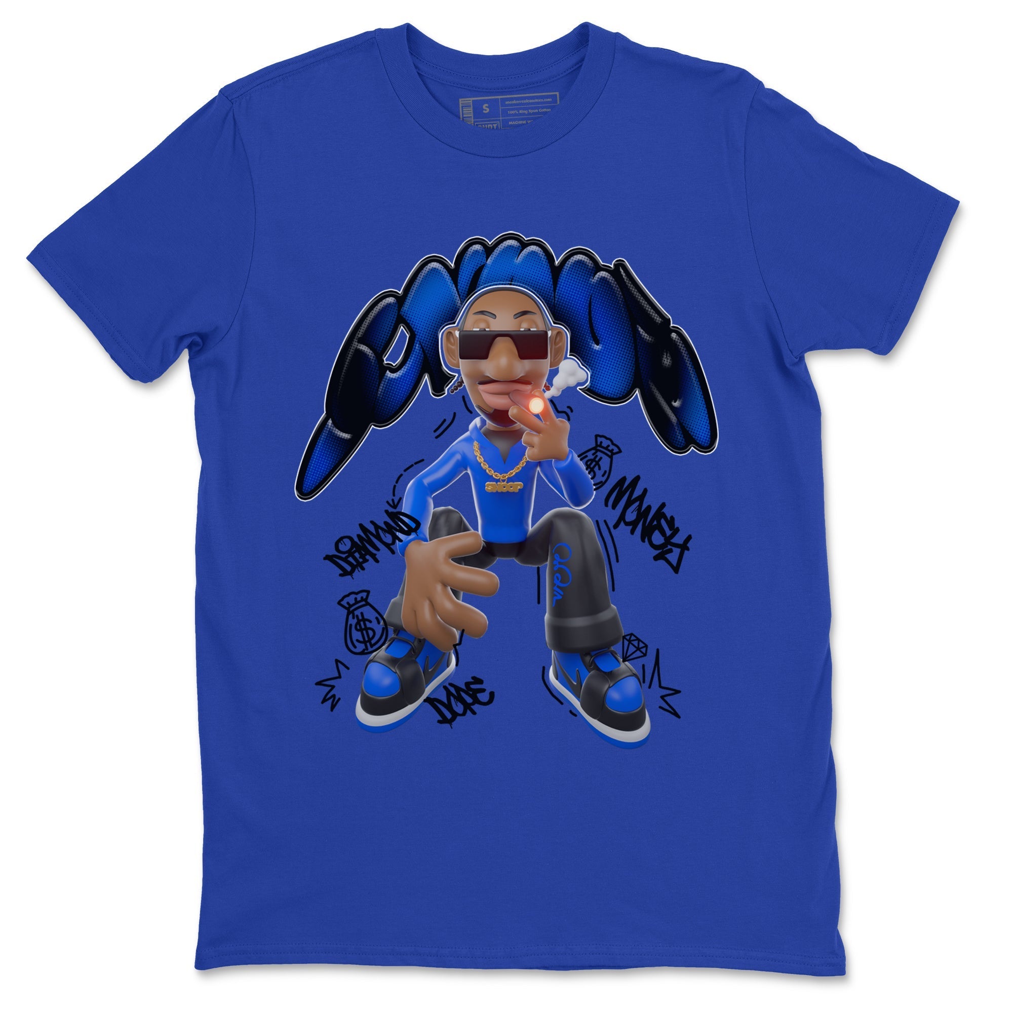 Air Jordan 1 Royal Reimagined shirt to match jordans Snoop sneaker tees AJ1 OG HIGH Royal Reimagined Drip Gear Zone Unisex Sneaker Tees and Sneaker Match T-Shirt Royal Blue 2 T-Shirt