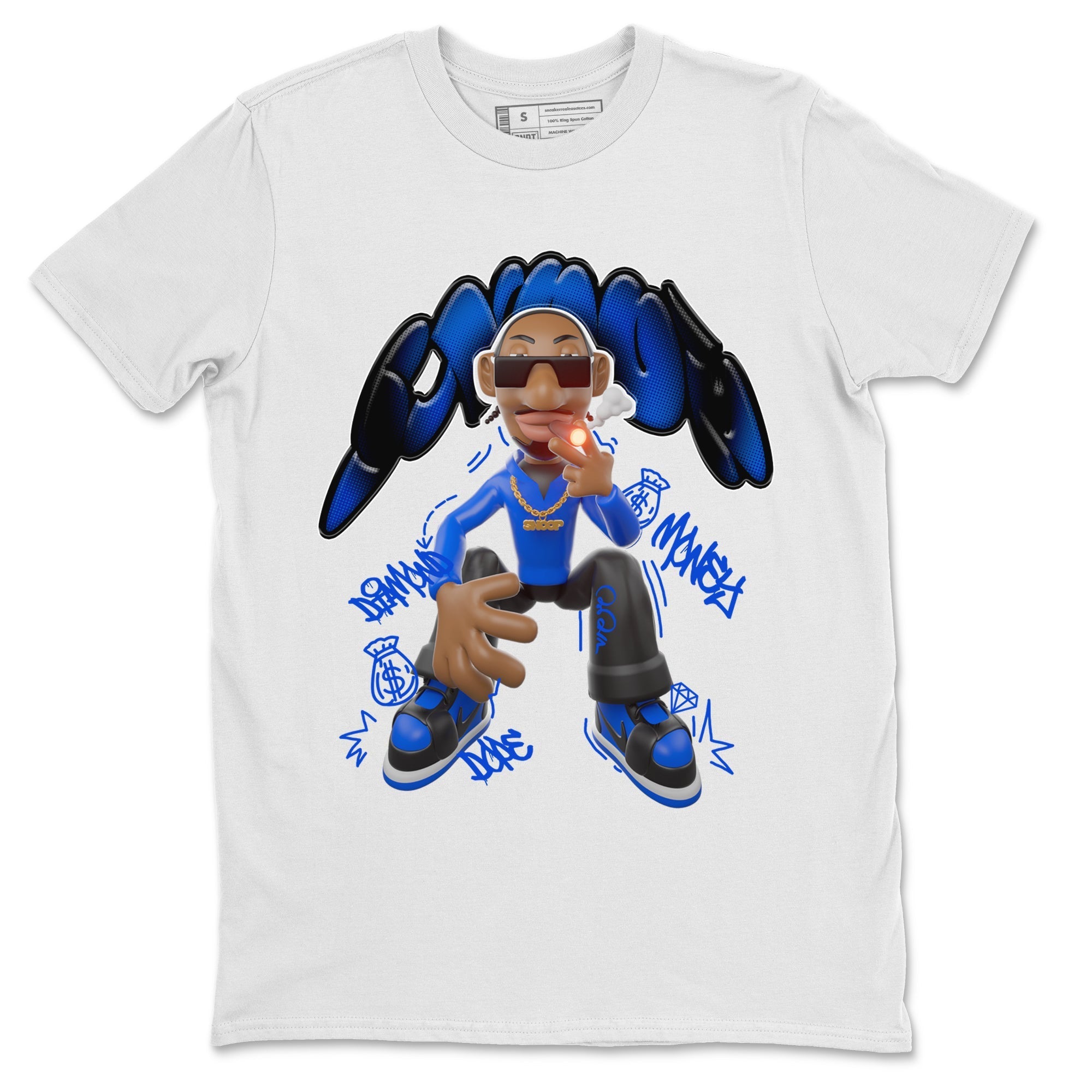 Air Jordan 1 Royal Reimagined shirt to match jordans Snoop sneaker tees AJ1 OG HIGH Royal Reimagined Drip Gear Zone Unisex Sneaker Tees and Sneaker Match T-Shirt White 2 T-Shirt