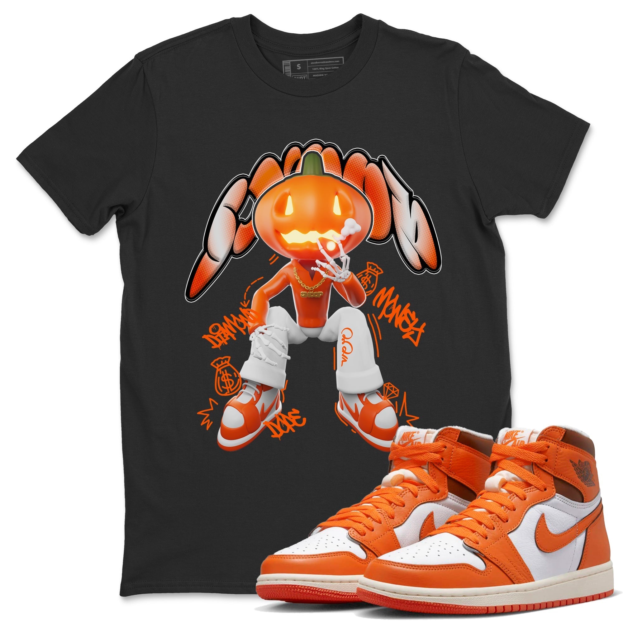 Air Jordan 1 Starfish shirt to match jordans Snoop Streetwear Sneaker Shirt AJ1Starfish Drip Gear Zone Sneaker Matching Clothing Unisex Black 1 T-Shirt Halloween Custumes halloween costumes