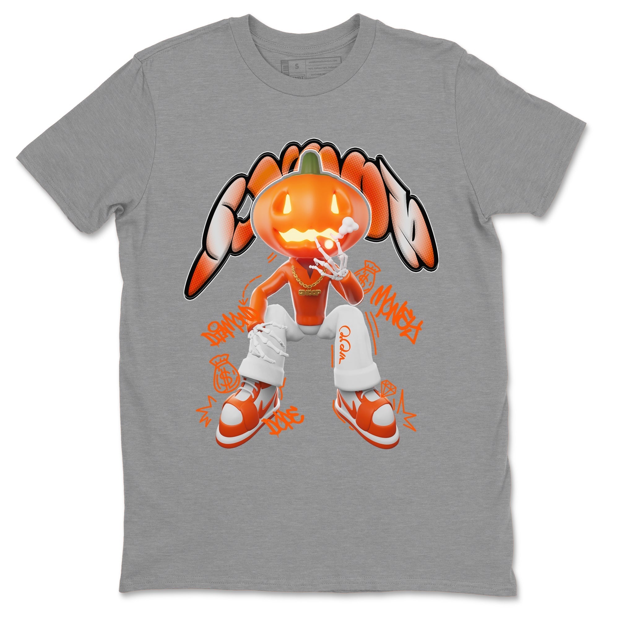 Air Jordan 1 Starfish shirt to match jordans Snoop Streetwear Sneaker Shirt AJ1Starfish Drip Gear Zone Sneaker Matching Clothing Unisex Heather Grey 2 T-Shirt Halloween Custumes