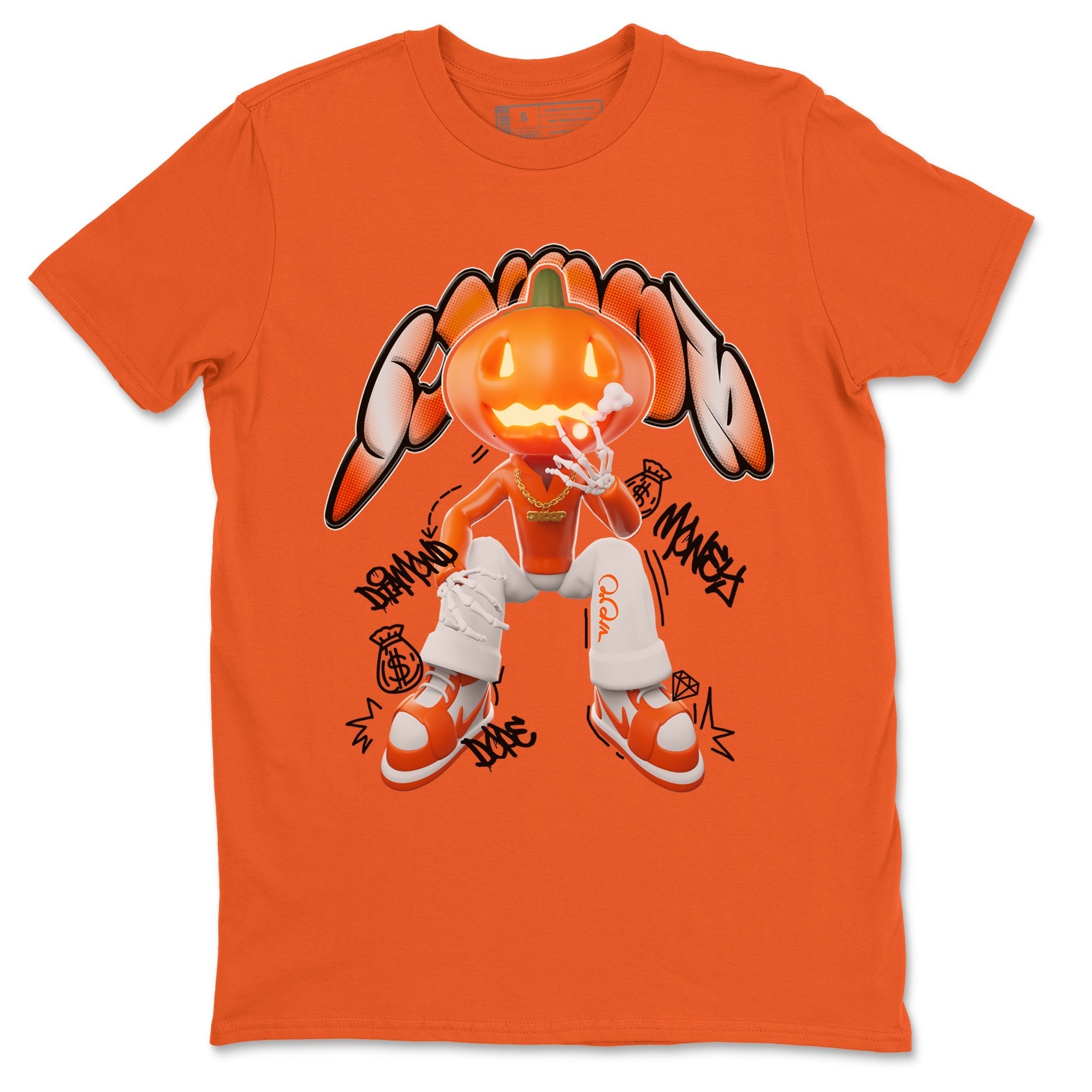 Air Jordan 1 Starfish shirt to match jordans Snoop Streetwear Sneaker Shirt AJ1Starfish Drip Gear Zone Sneaker Matching Clothing Unisex Orange 2 T-Shirt Halloween Custumes