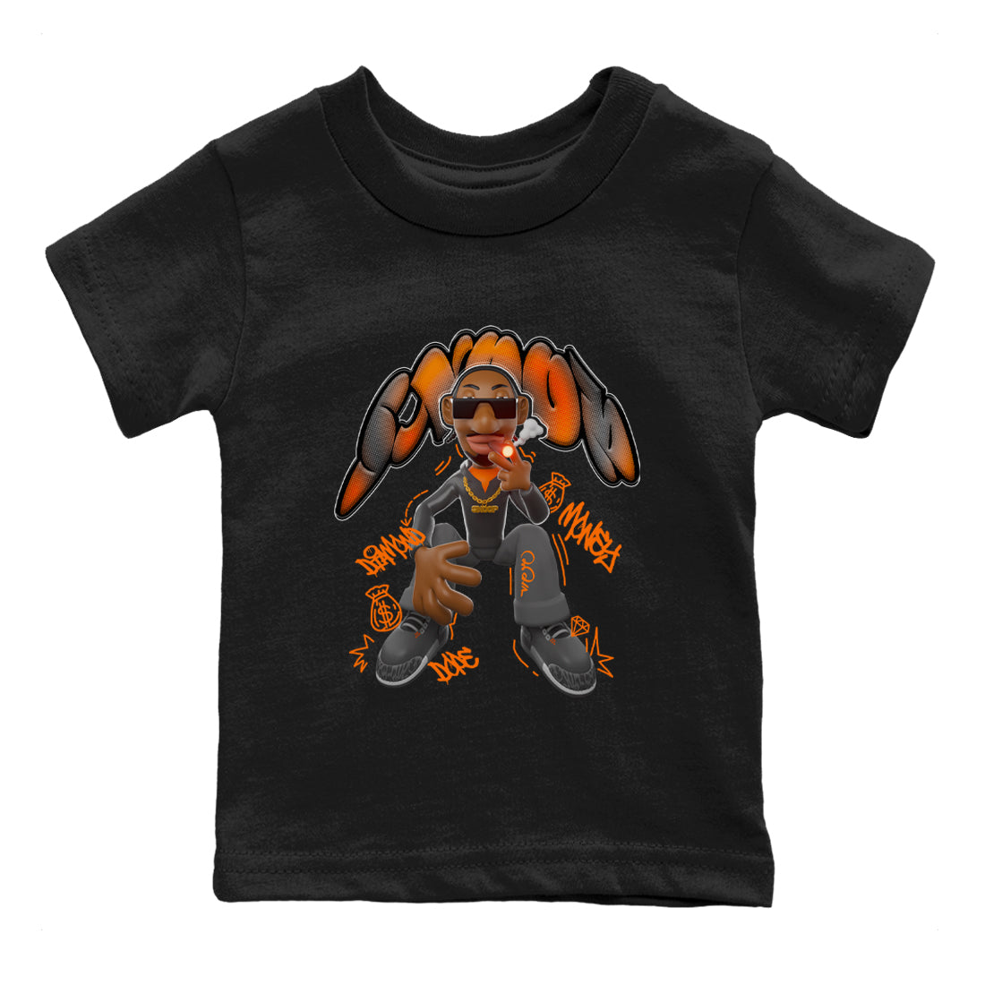 Air Jordan 3 Fear shirt to match jordans Snoop sneaker tees AJ3 Fear Drip Gear Zone Baby Toddler Black 2 T-Shirt