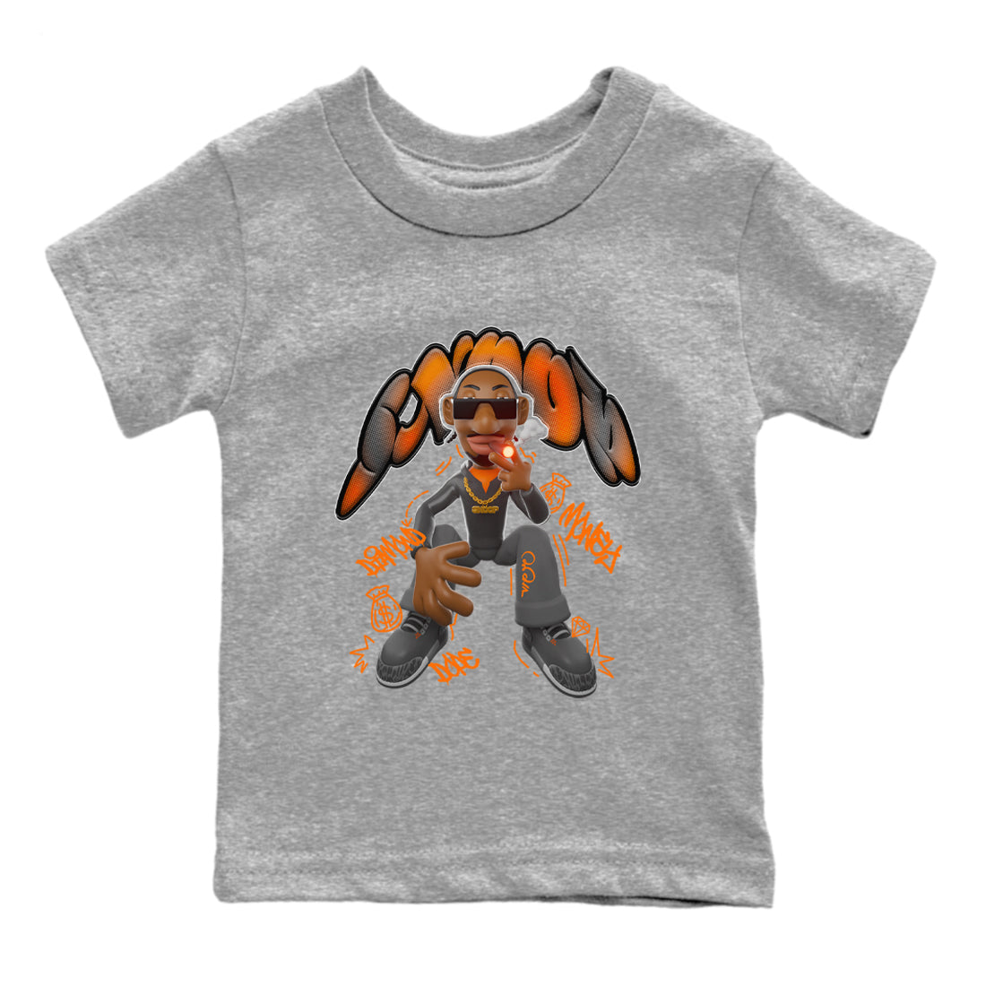 Air Jordan 3 Fear shirt to match jordans Snoop sneaker tees AJ3 Fear Drip Gear Zone Baby Toddler Heather Grey 2 T-Shirt