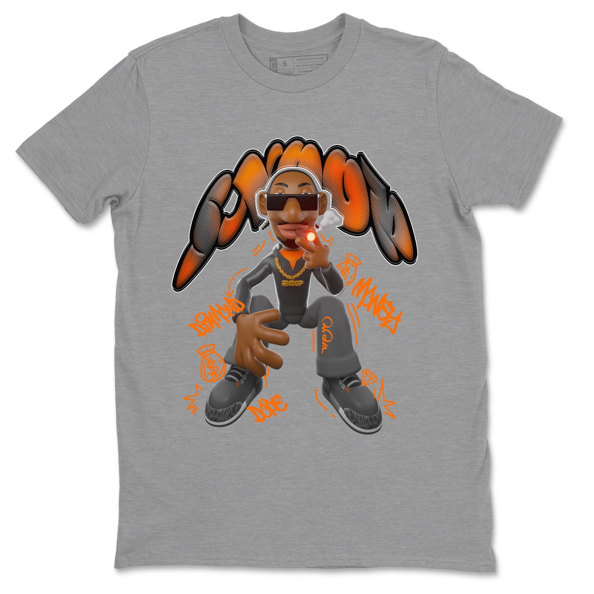 Air Jordan 3 Fear shirt to match jordans Snoop sneaker tees AJ3 Fear Drip Gear Zone Unisex Heather Grey 2 T-Shirt