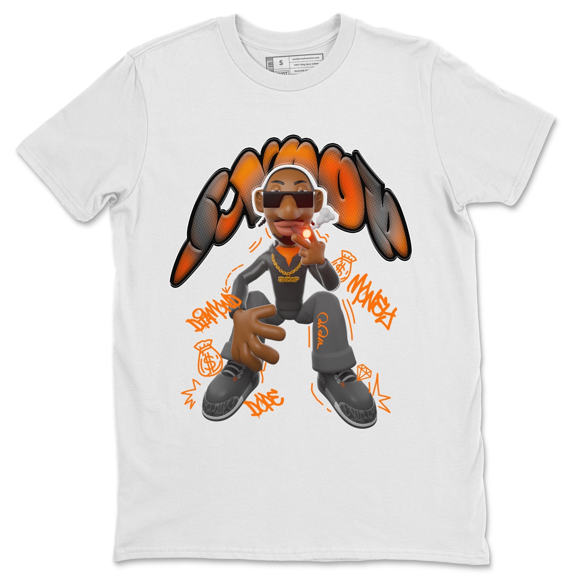 Air Jordan 3 Fear shirt to match jordans Snoop sneaker tees AJ3 Fear Drip Gear Zone Unisex White 2 T-Shirt