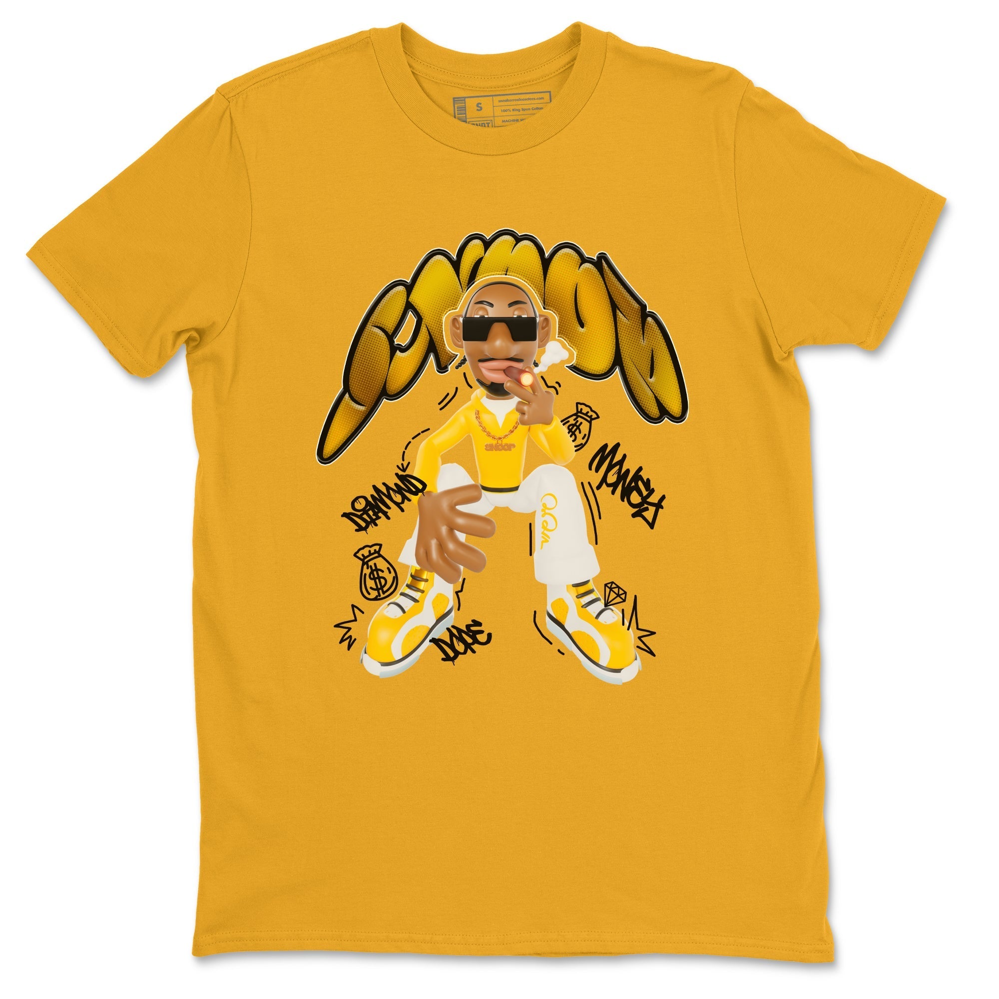 6s Yellow Ochre shirt to match jordans Snoop sneaker tees streetwear brand Air Jordan 6 Yellow Ochre Drip Gear Zone Brand Unisex Gold 2 T-Shirt
