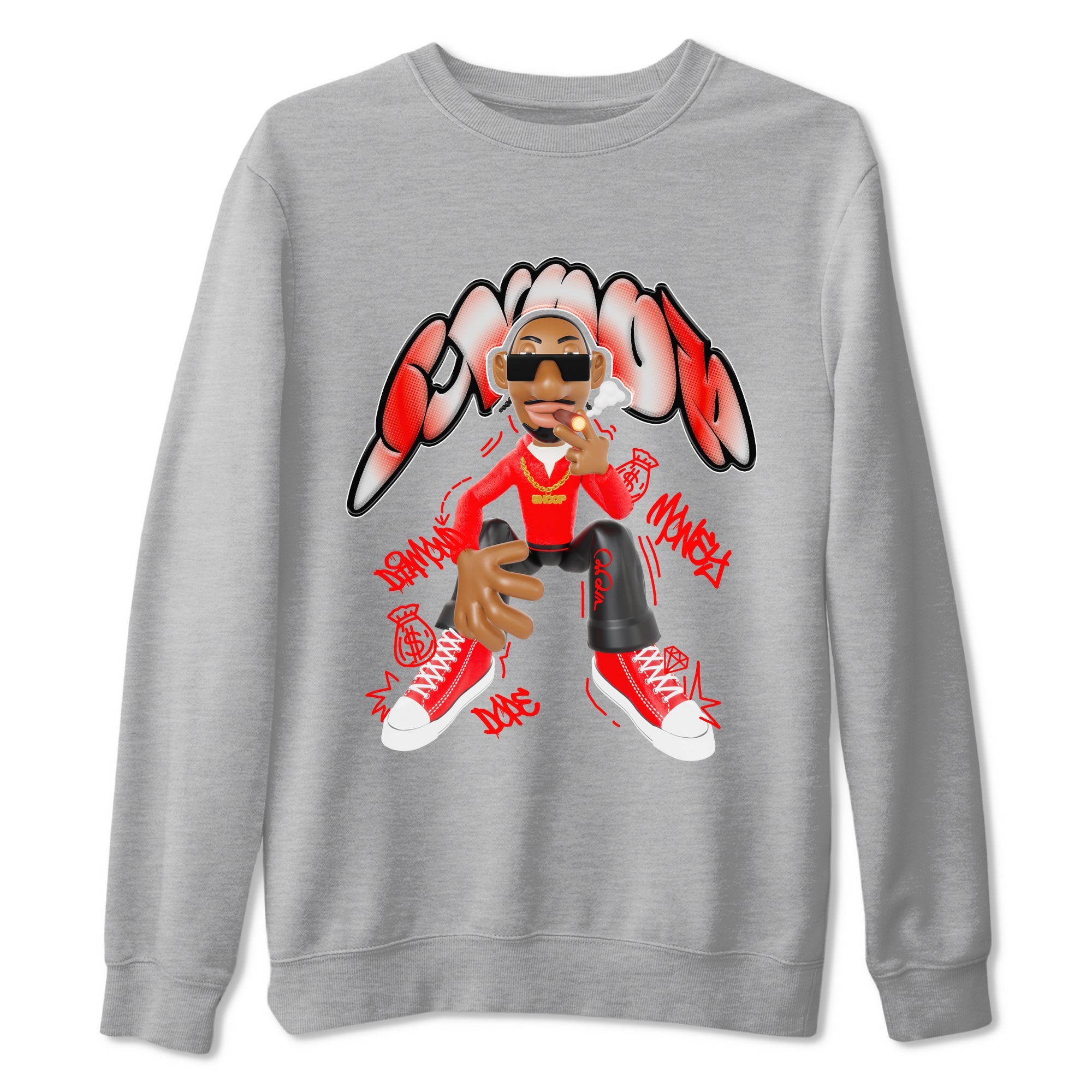 Converse High Top Red shirt to match sneakers Snoop sneaker tees Shoes Match Converse High Top Red Drip Gear Zone Sneaker Tee Unisex Heather Grey 2 T-Shirt