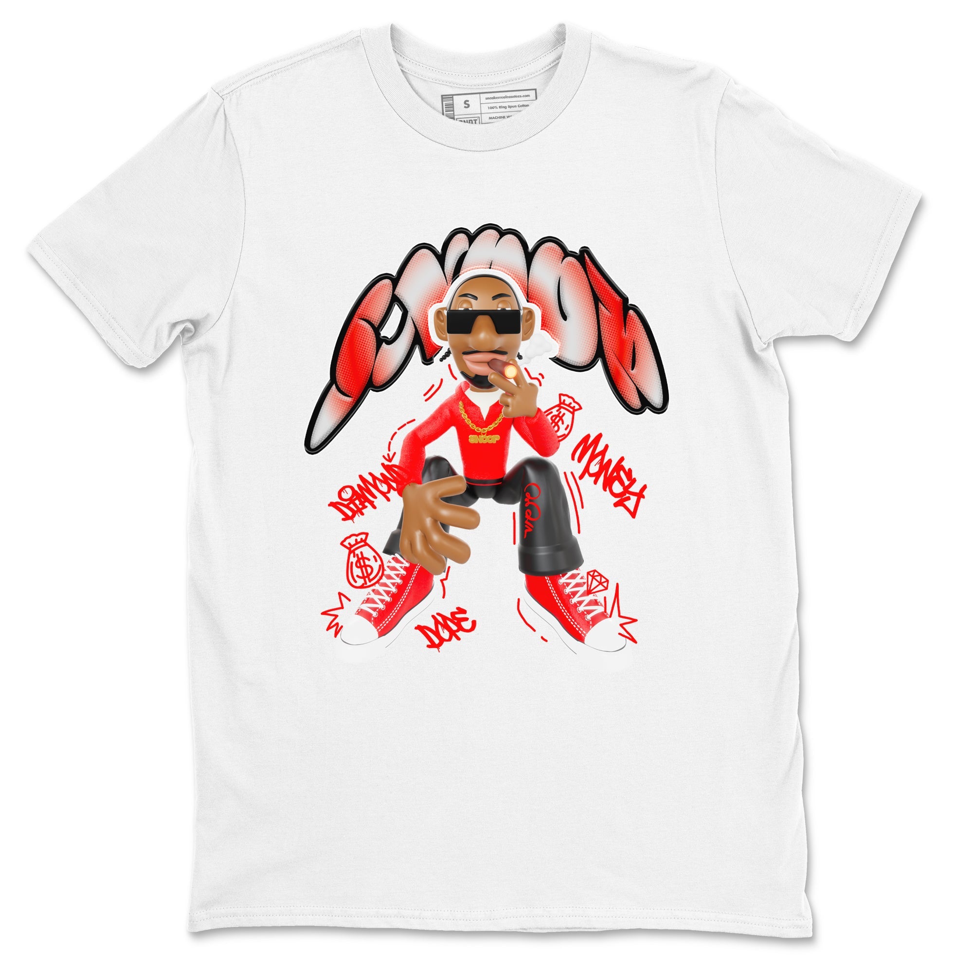 Converse High Top Red shirt to match sneakers Snoop sneaker tees Shoes Match Converse High Top Red Drip Gear Zone Sneaker Tee Unisex White 2 T-Shirt