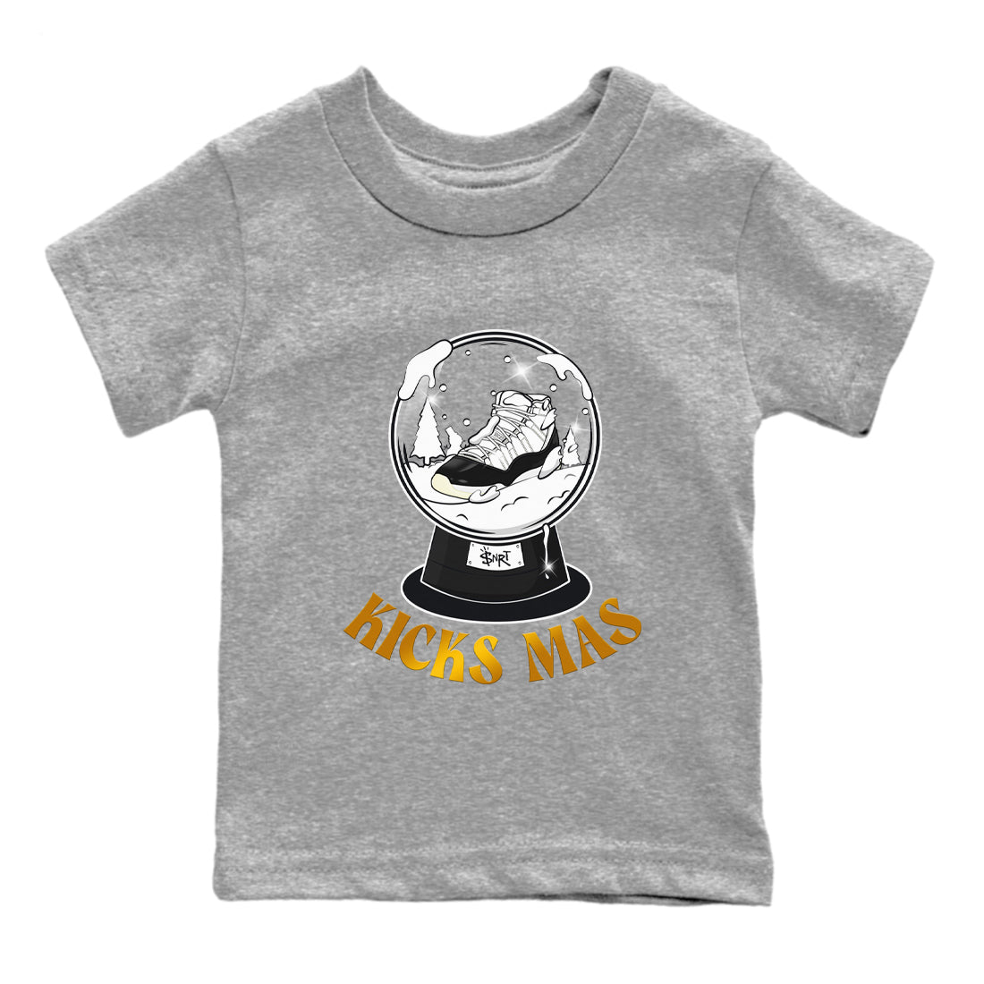 Air Jordan 11 Gratitude shirt to match jordans Snow Ball sneaker tees Christmas Outfit AJ11 Gratitude Drip Gear Zone Baby Toddler Heather Grey 2 T-Shirt