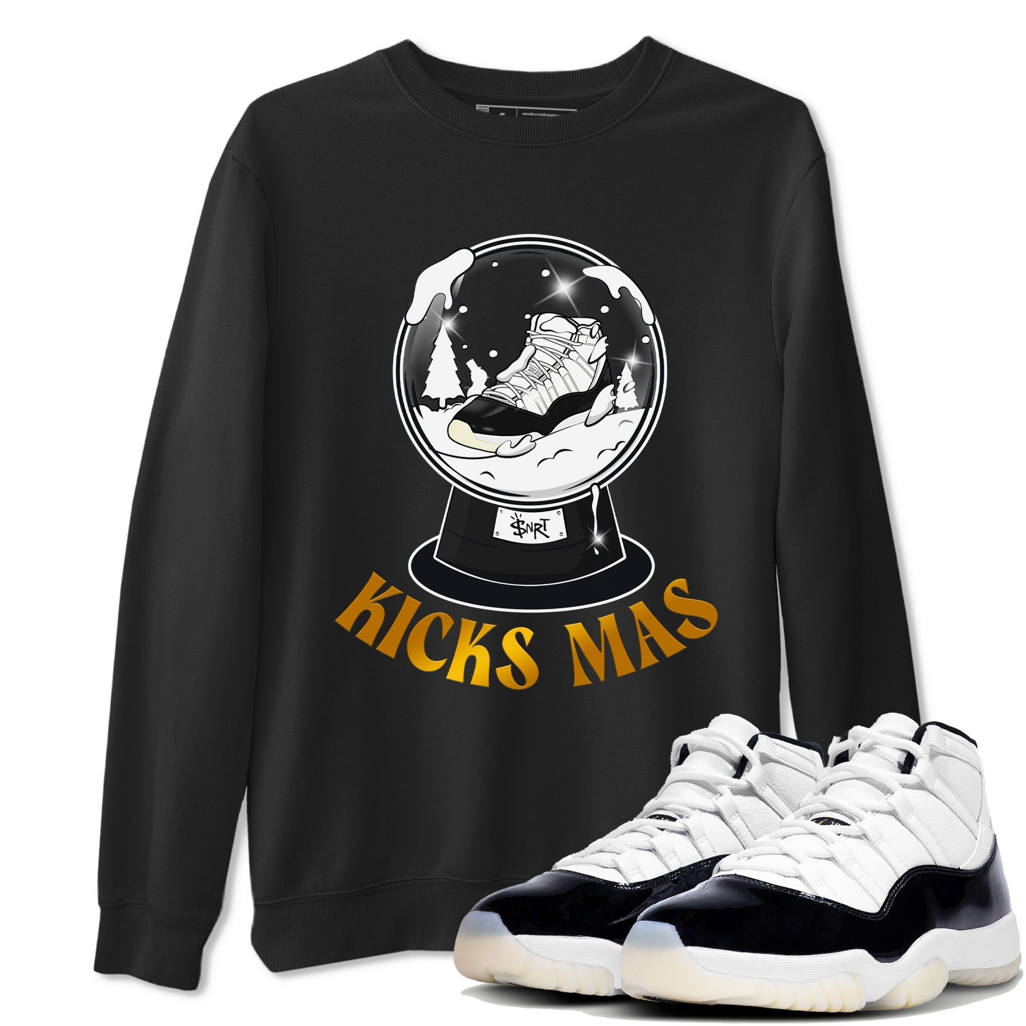 Air Jordan 11 Gratitude shirt to match jordans Snow Ball sneaker tees Christmas Outfit AJ11 Gratitude Drip Gear Zone Unisex Black 1 T-Shirt