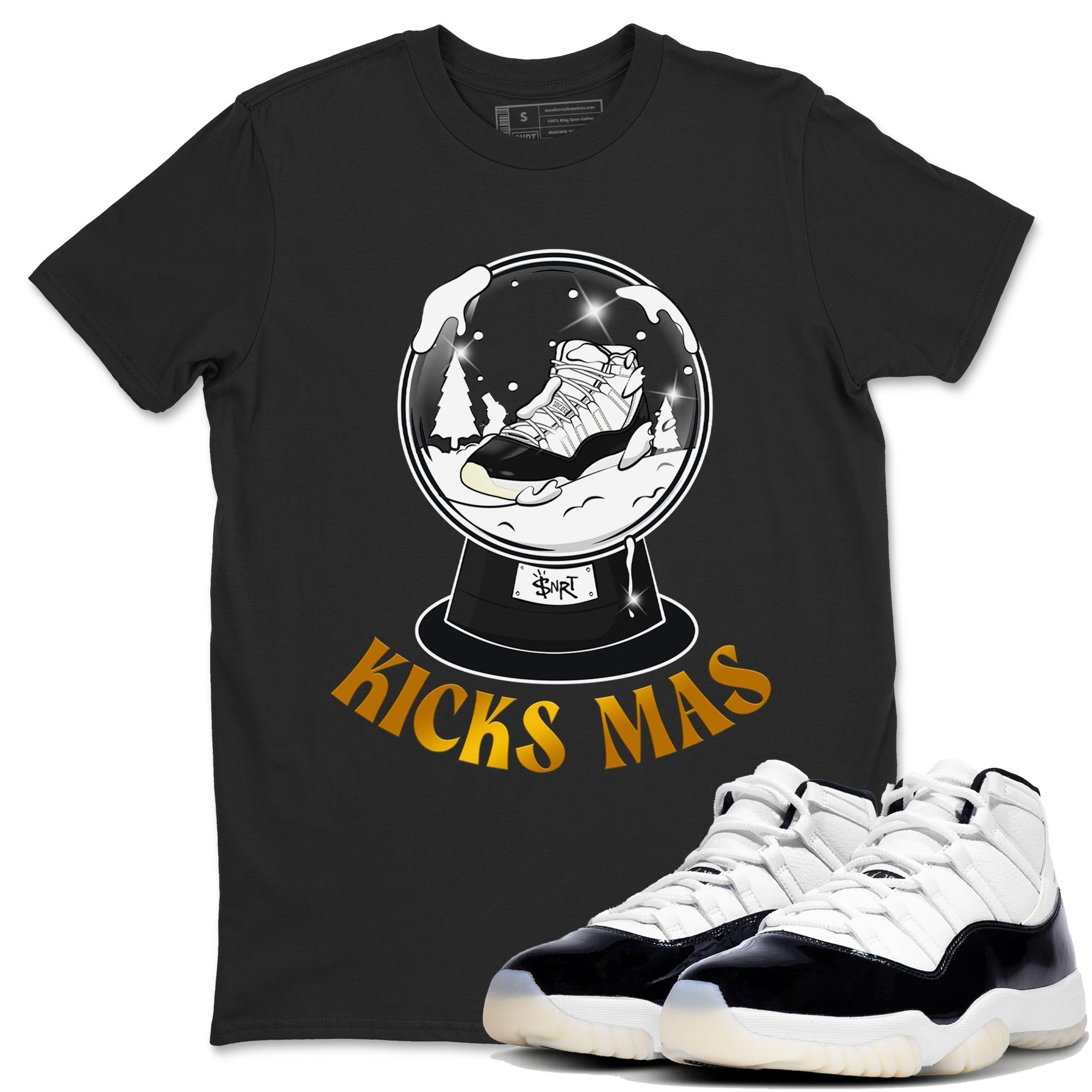 Air Jordan 11 Gratitude shirt to match jordans Snow Ball sneaker tees Christmas Outfit AJ11 Gratitude Drip Gear Zone Unisex Black 1 T-Shirt