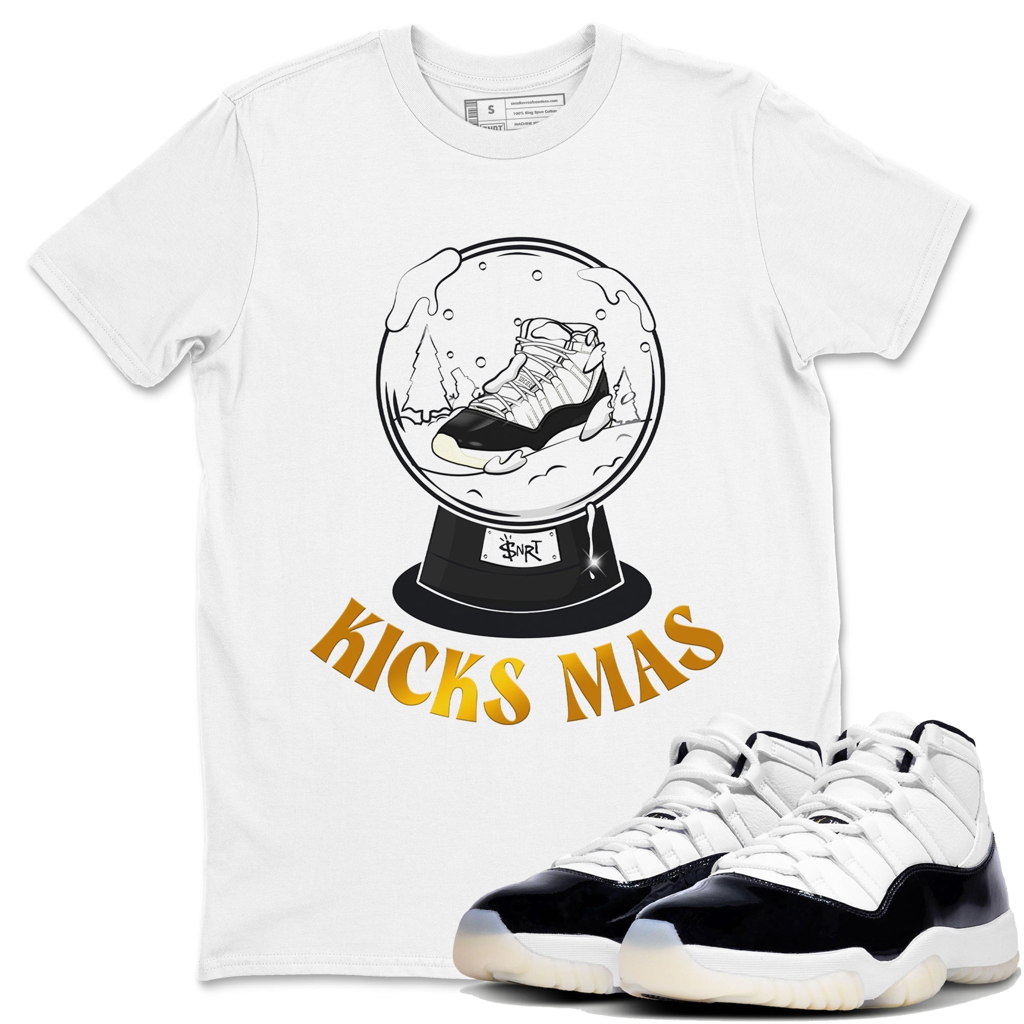 Air Jordan 11 Gratitude shirt to match jordans Snow Ball sneaker tees Christmas Outfit AJ11 Gratitude Drip Gear Zone Unisex White 1 T-Shirt