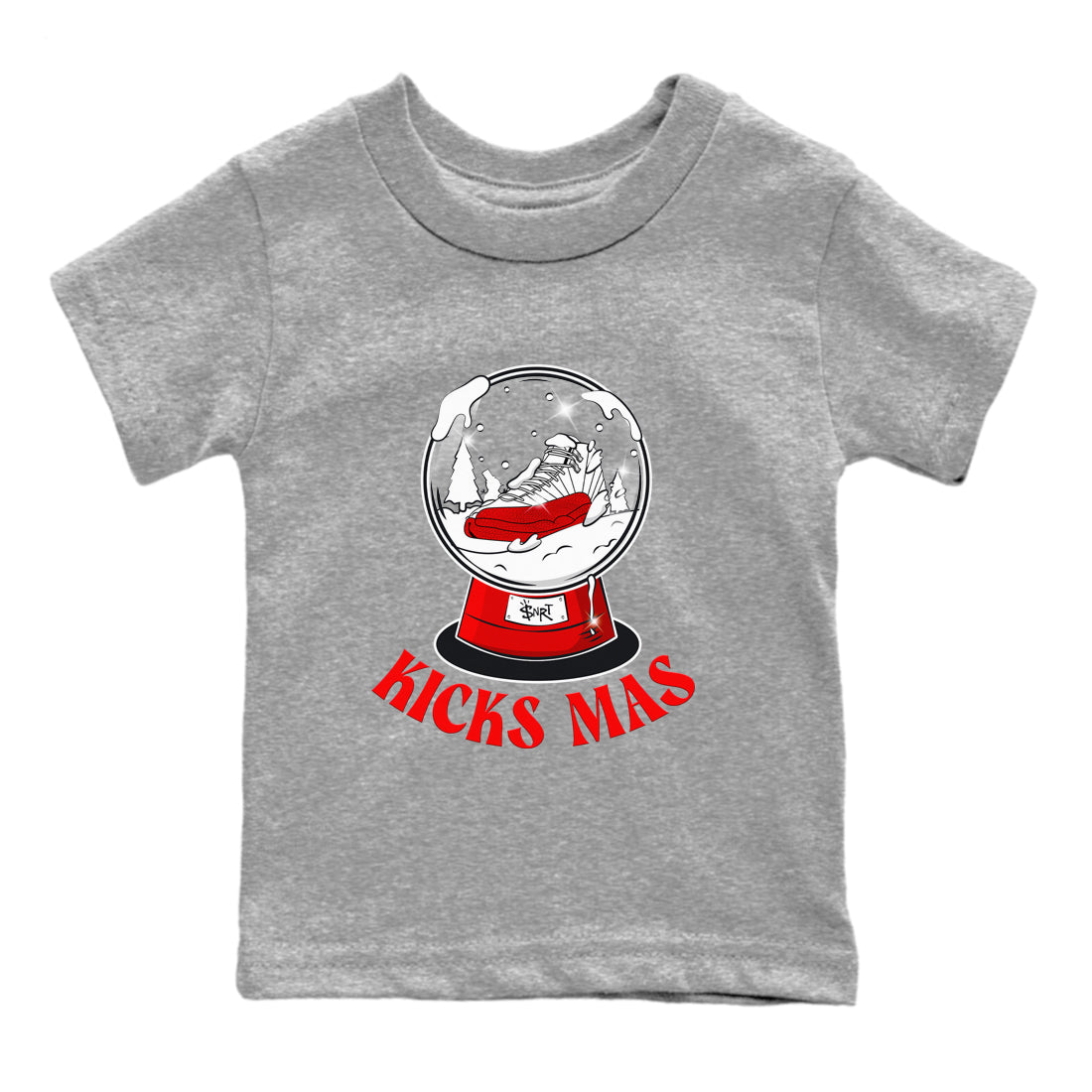 Air Jordan 12 Cherry shirt to match jordans Snow Ball sneaker tees Christmas Gift AJ12 Cherry SNRT Sneaker Release Tees Baby Toddler Heather Grey 2 T-Shirt