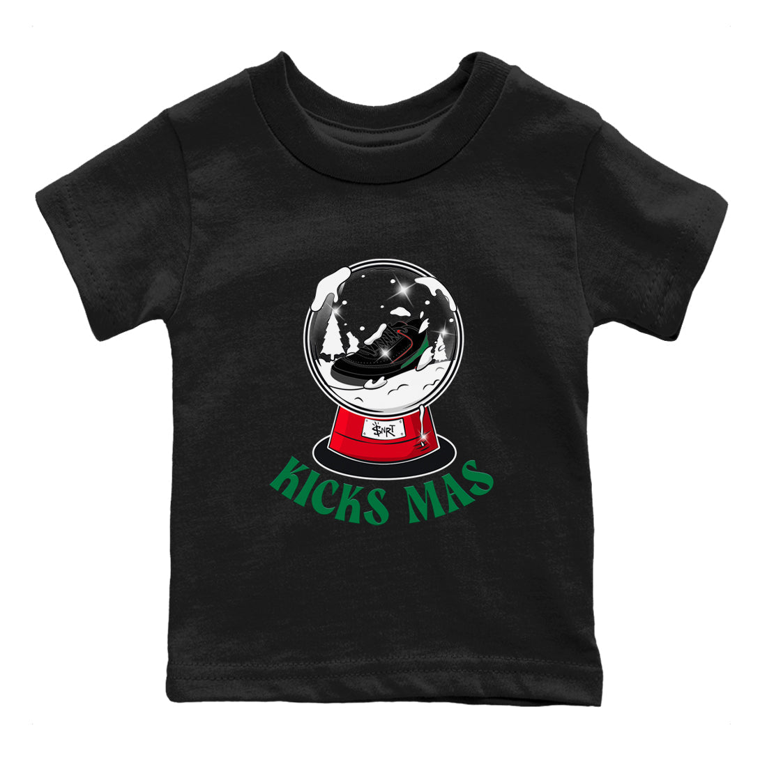 Jordan 2 Low Christmas X-mas Holiday special gift shirt to match jordans Snow Ball sneaker tees Air Jordan 2 Christmas Drip Gear Zone Baby Toddler Black 2 T-Shirt