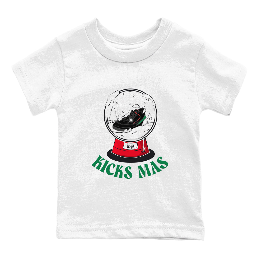 Jordan 2 Low Christmas X-mas Holiday special gift shirt to match jordans Snow Ball sneaker tees Air Jordan 2 Christmas Drip Gear Zone Baby Toddler White 2 T-Shirt
