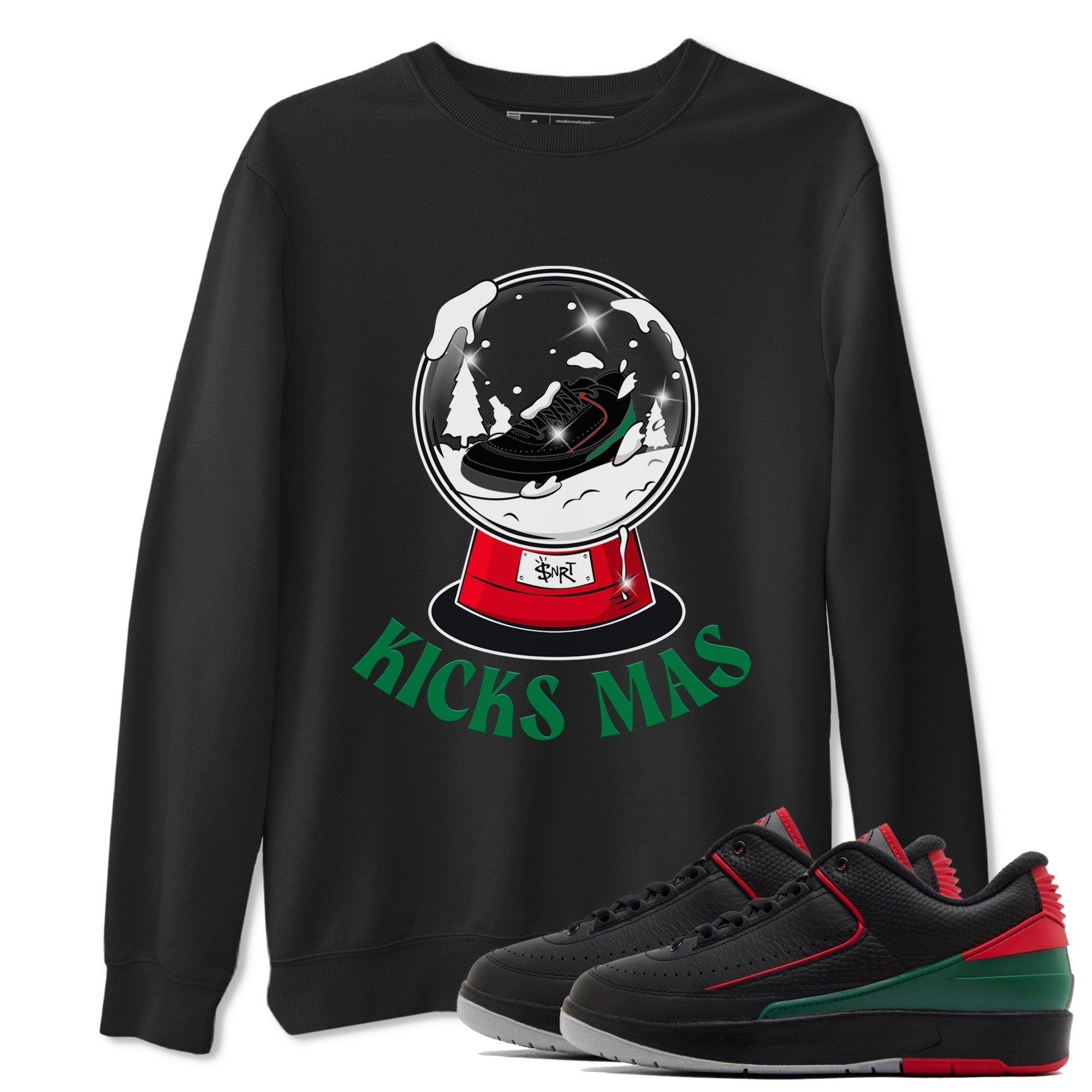 Jordan 2 Low Christmas X-mas Holiday special gift shirt to match jordans Snow Ball sneaker tees Air Jordan 2 Christmas Drip Gear Zone Unisex Black 1 T-Shirt
