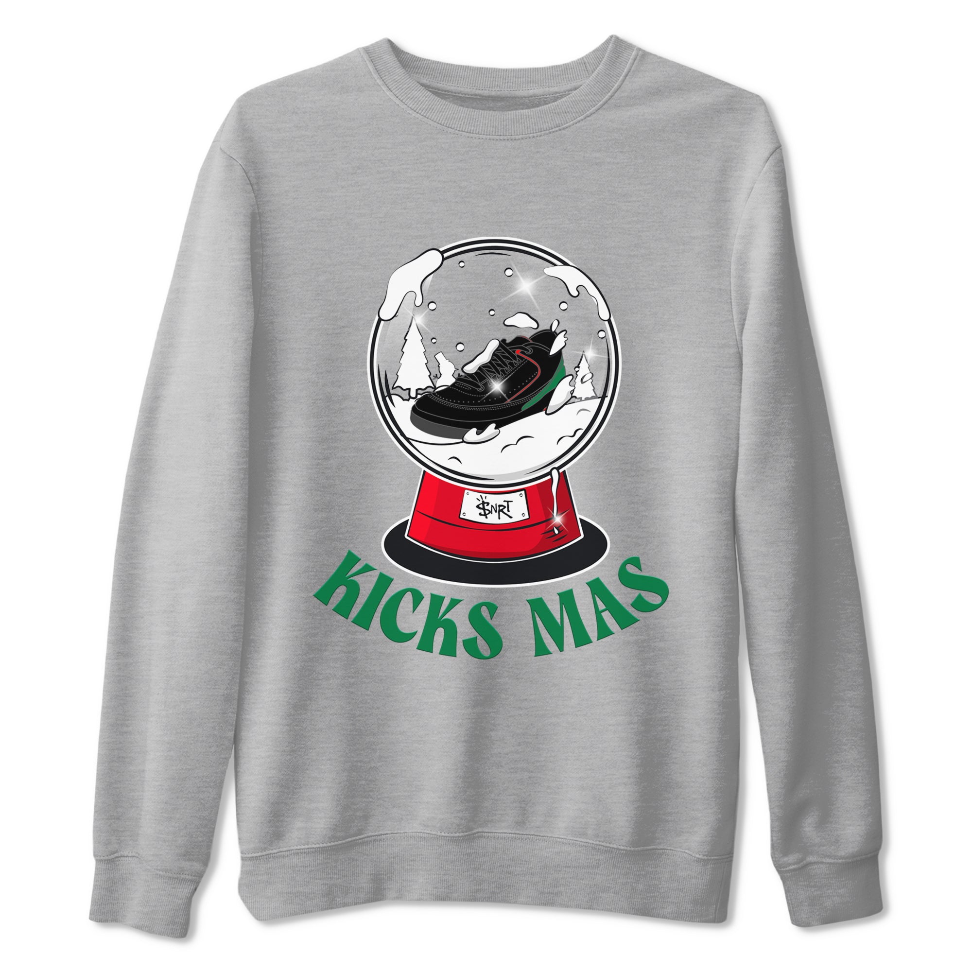 Jordan 2 Low Christmas X-mas Holiday special gift shirt to match jordans Snow Ball sneaker tees Air Jordan 2 Christmas Drip Gear Zone Unisex Heather Grey 2 T-Shirt