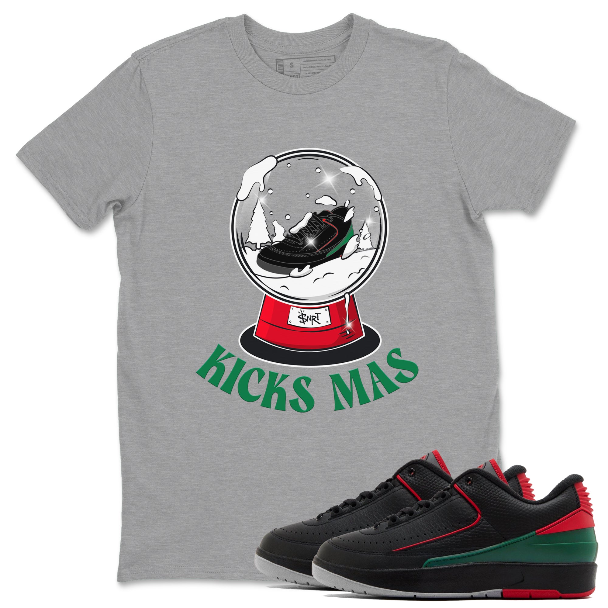 Jordan 2 Low Christmas X-mas Holiday special gift shirt to match jordans Snow Ball sneaker tees Air Jordan 2 Christmas Drip Gear Zone Unisex Heather Grey 1 T-Shirt