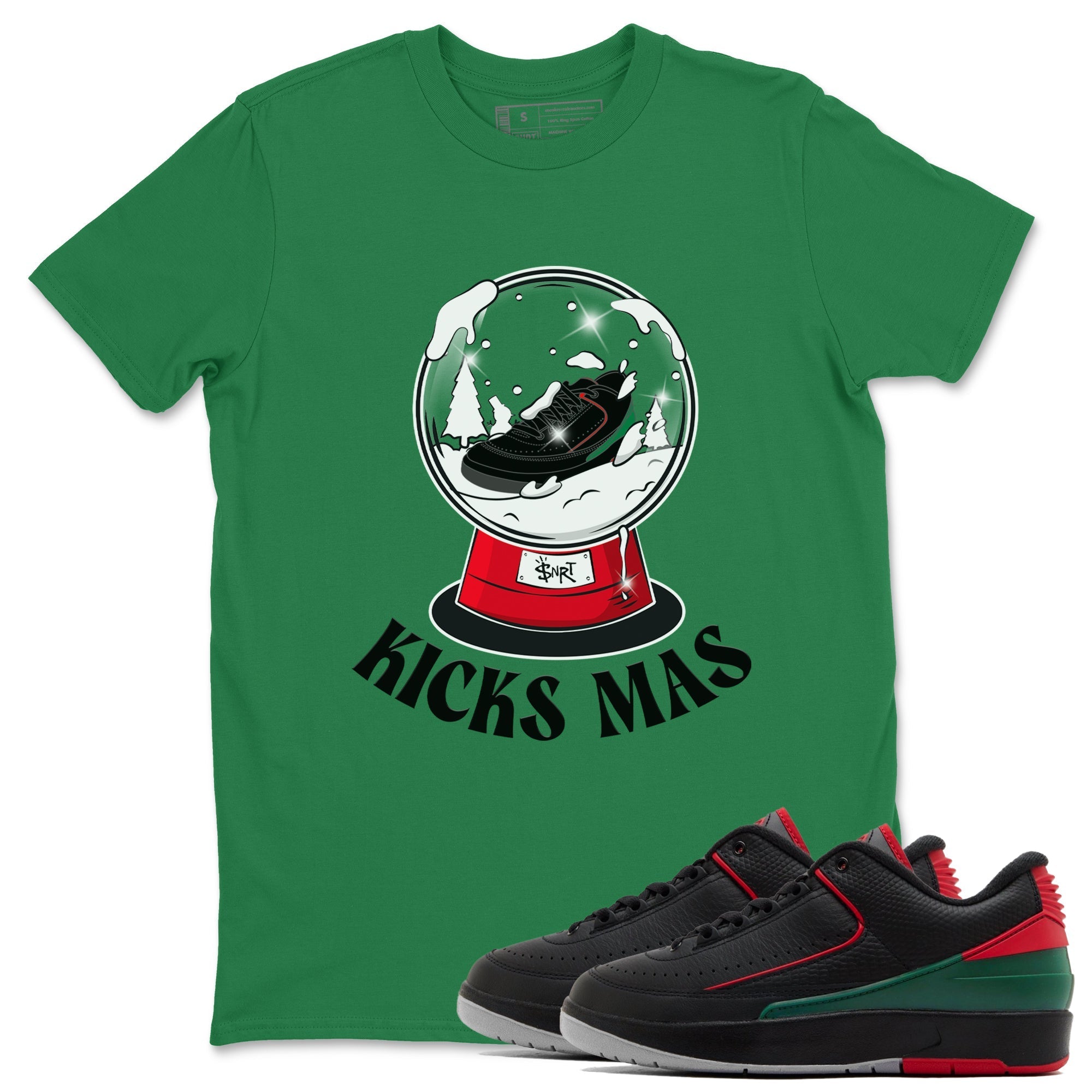 Jordan 2 Low Christmas X-mas Holiday special gift shirt to match jordans Snow Ball sneaker tees Air Jordan 2 Christmas Drip Gear Zone Unisex Kelly Green 1 T-Shirt