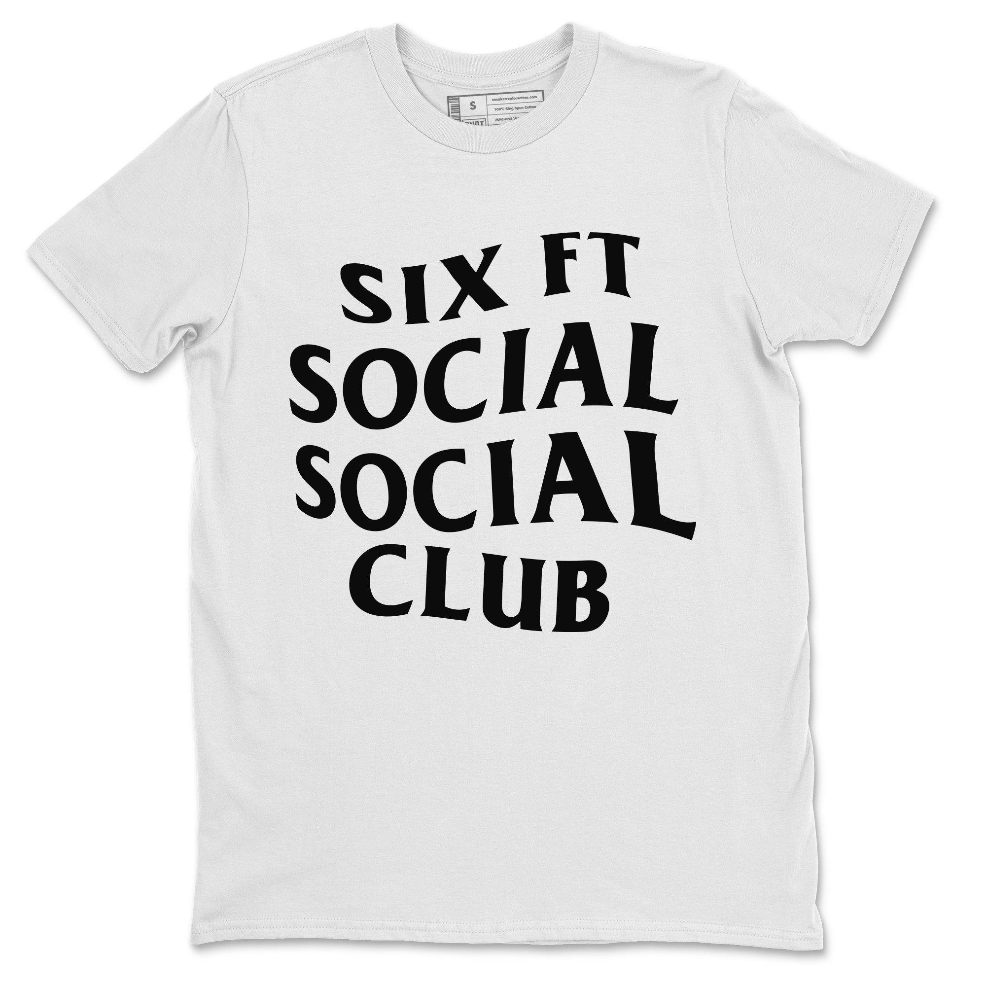 Jordan 1 Black White Sneaker Matching T-Shirt Six Ft Social Club Sneaker Tees Jordan 1 Black White Sneaker Release Tees Crew Neck Tees