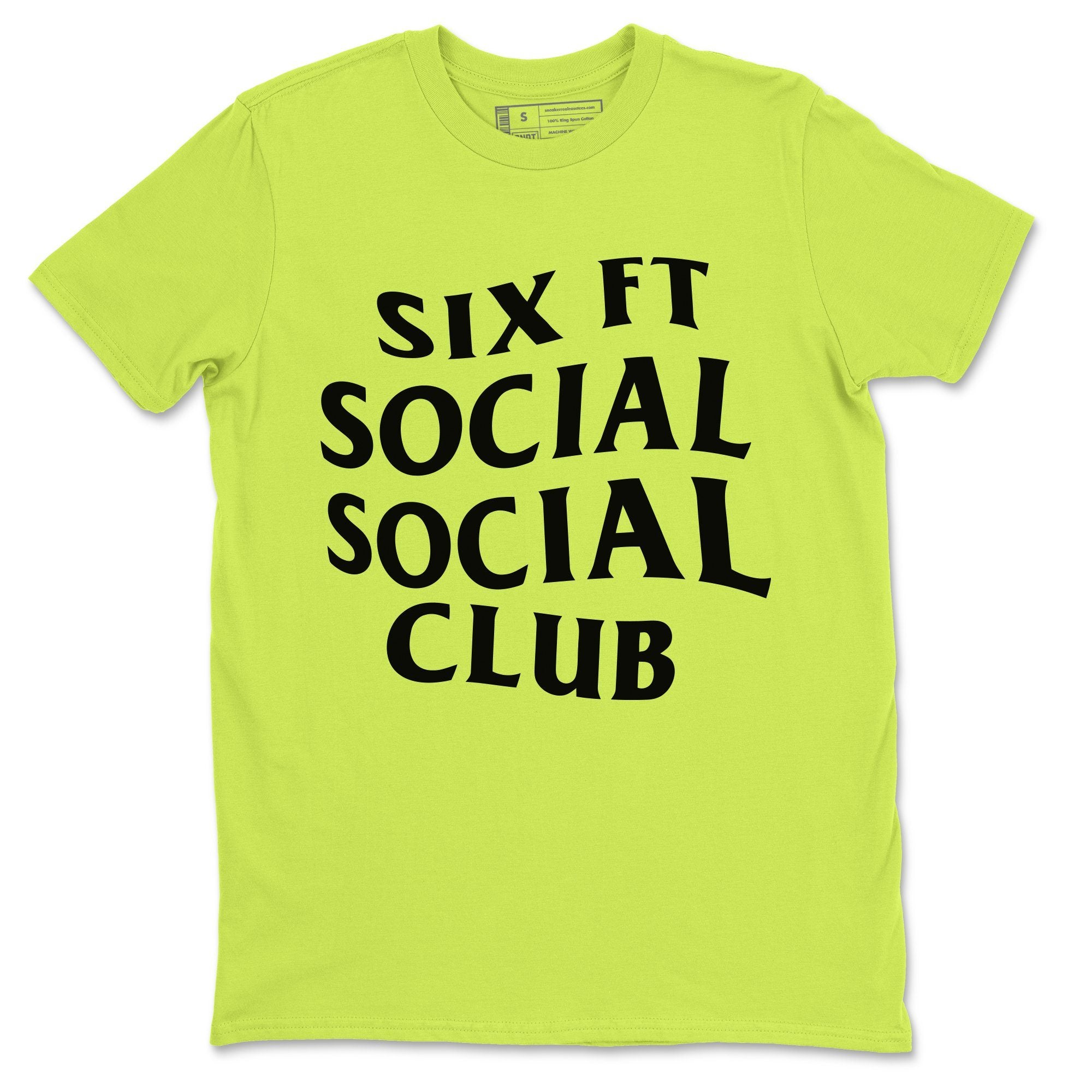 Jordan 4 '95 Neon Sneaker Matching T-Shirt Six Ft Social Club Sneaker Tees Jordan 4 '95 Neon Sneaker Release Tees Crew Neck Tees