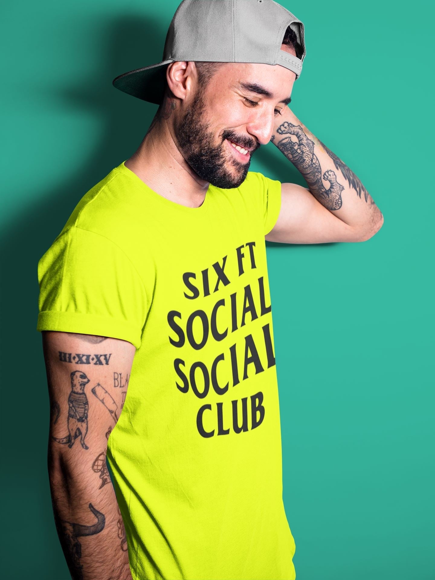 Jordan 4 '95 Neon Sneaker Matching T-Shirt Six Ft Social Club Sneaker Tees Jordan 4 '95 Neon Sneaker Release Tees Crew Neck Tees