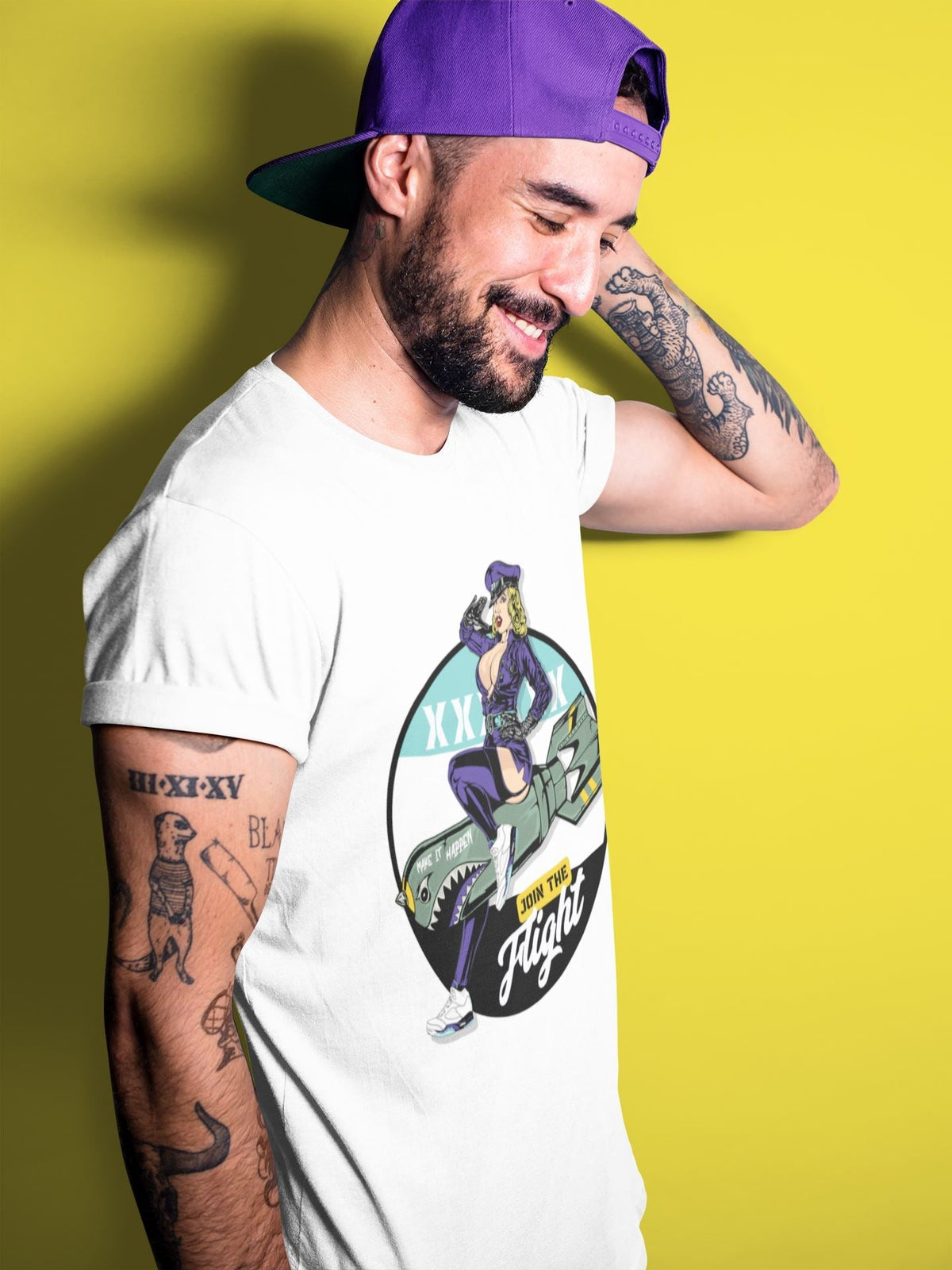 Jordan 5 Grape Sneaker Matching T-Shirt Pin Up Girl Sneaker Tees Jordan 5 Grape Sneaker Release Tees Crew Neck Tees