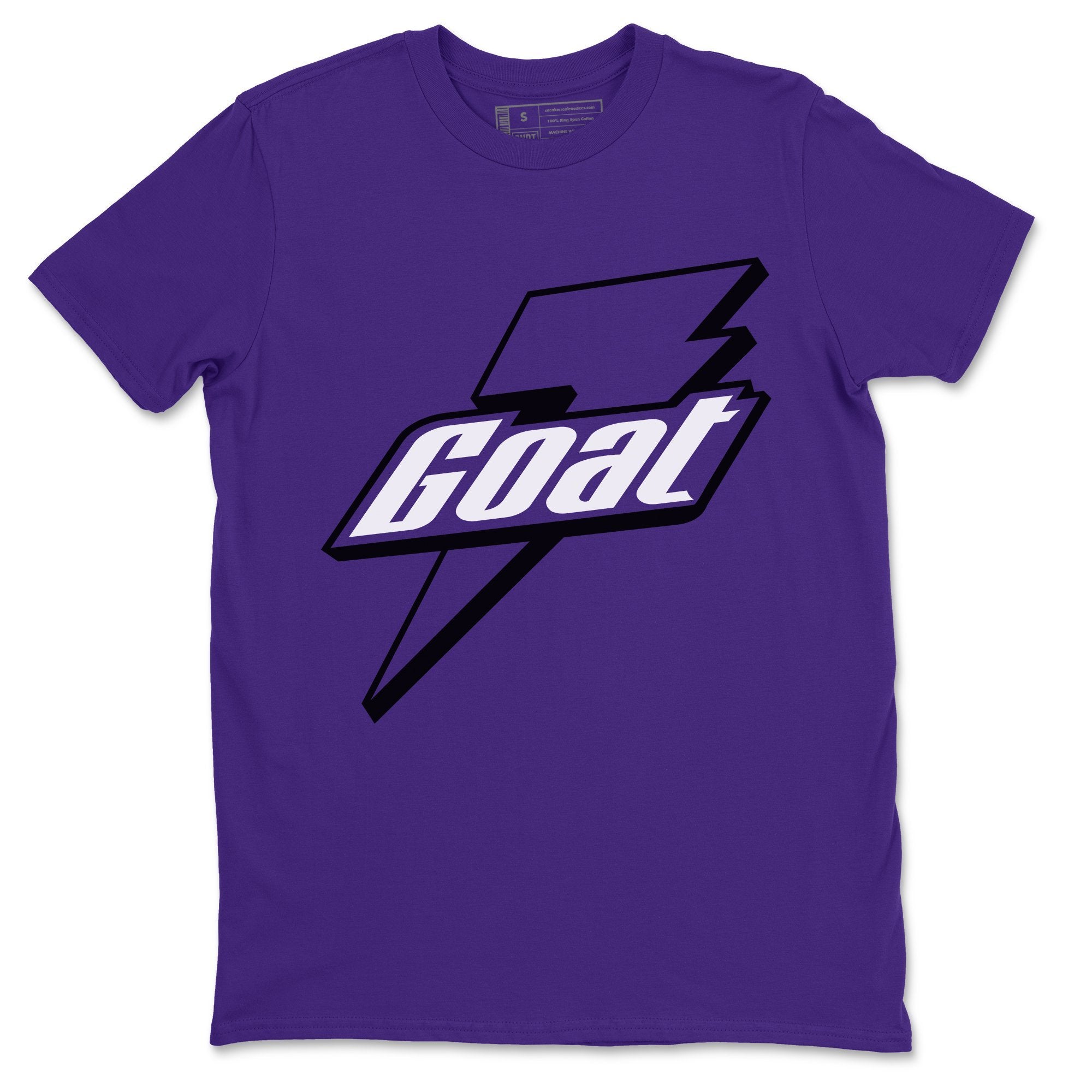 Jordan 1 Court Purple Sneaker Matching T-Shirt Goat Sneaker Tees Jordan 1 Court Purple Sneaker Release Tees Crew Neck Tees